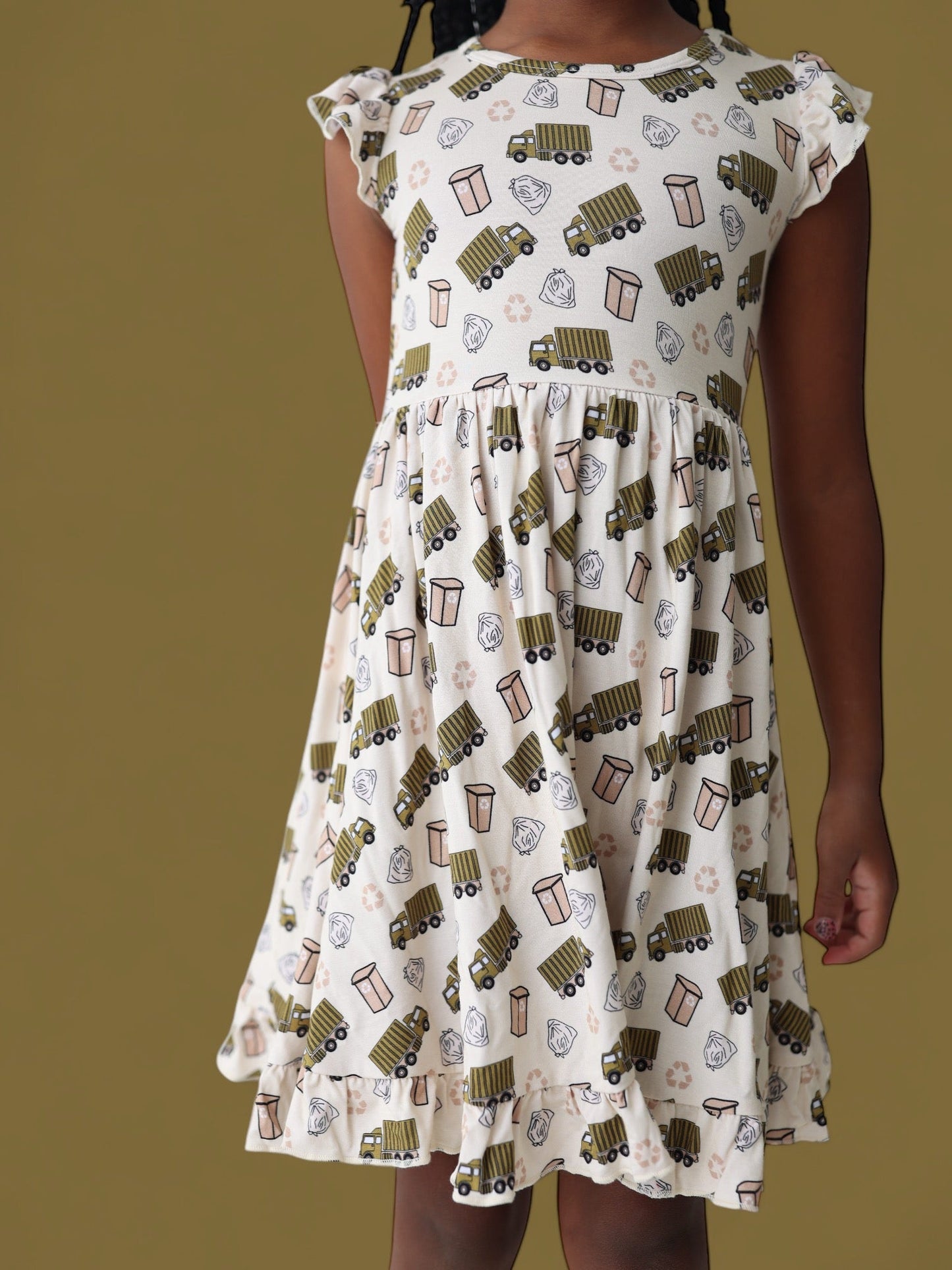GOOD OL' GARBAGE DREAM RUFFLE DRESS