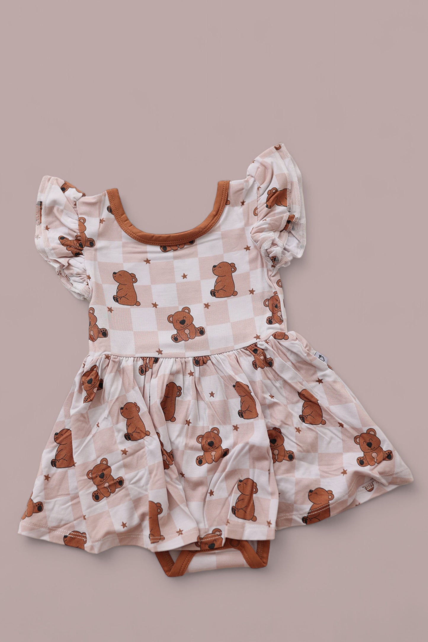 COZY BEAR DREAM CAP SLEEVE BODYSUIT DRESS