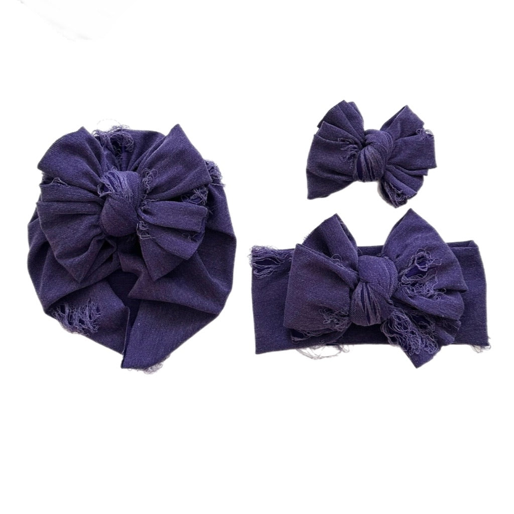 Salem ~ Dark Purple Distressed