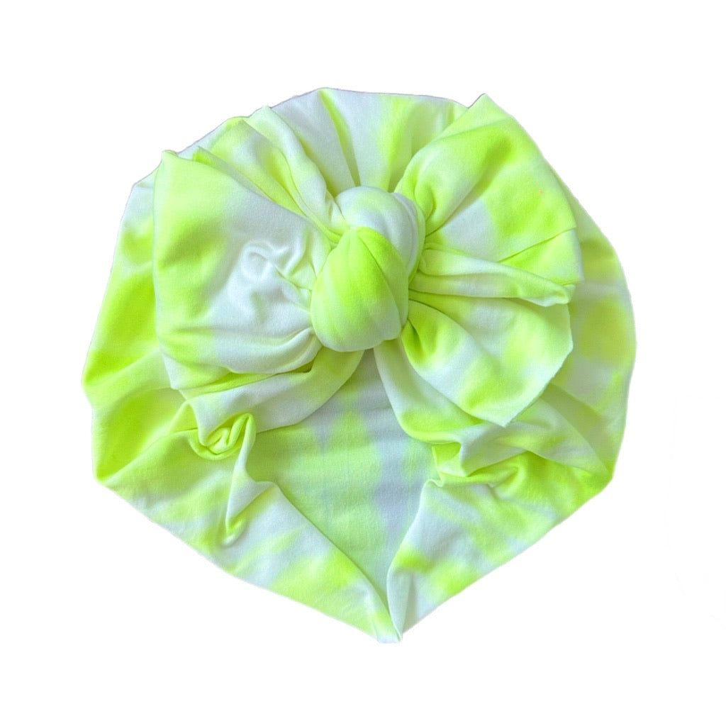 Ferris ~ Neon Yellow & White Tie Dye