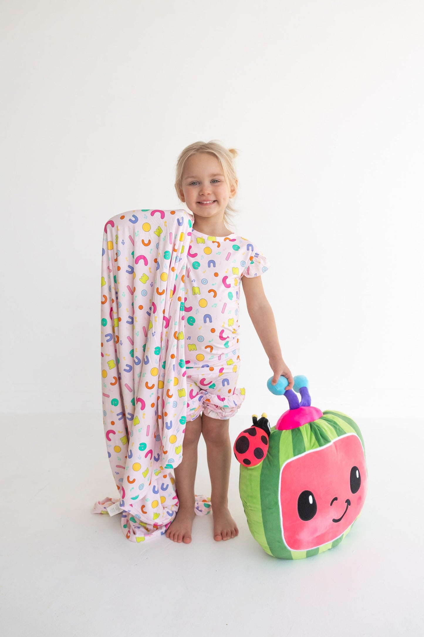 Dream Big Little Co x CoComelon ALPHABET DREAM RUFFLE SHORTS