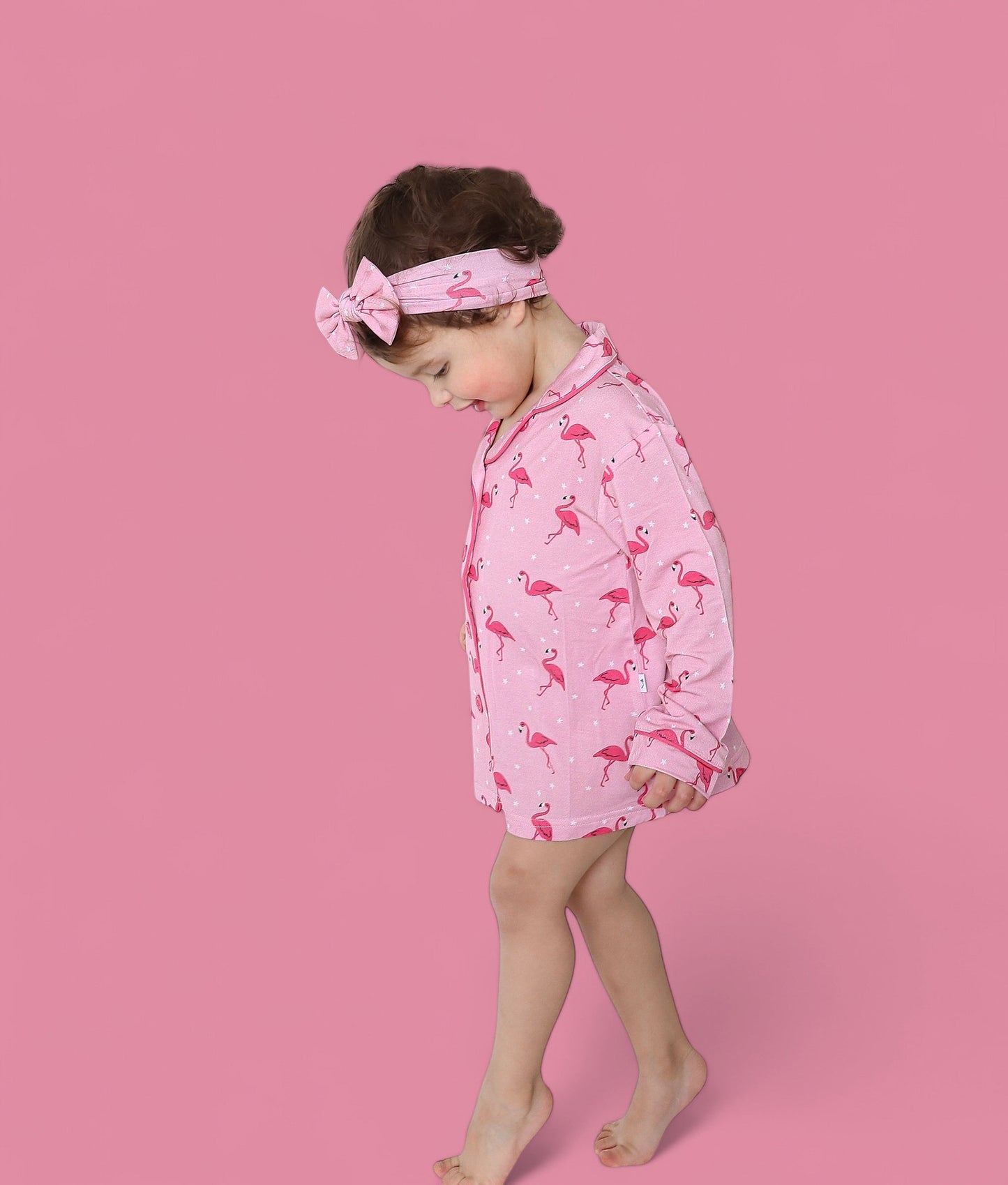 FLOCKING FLAMINGOS GIRL'S DREAM GOWN