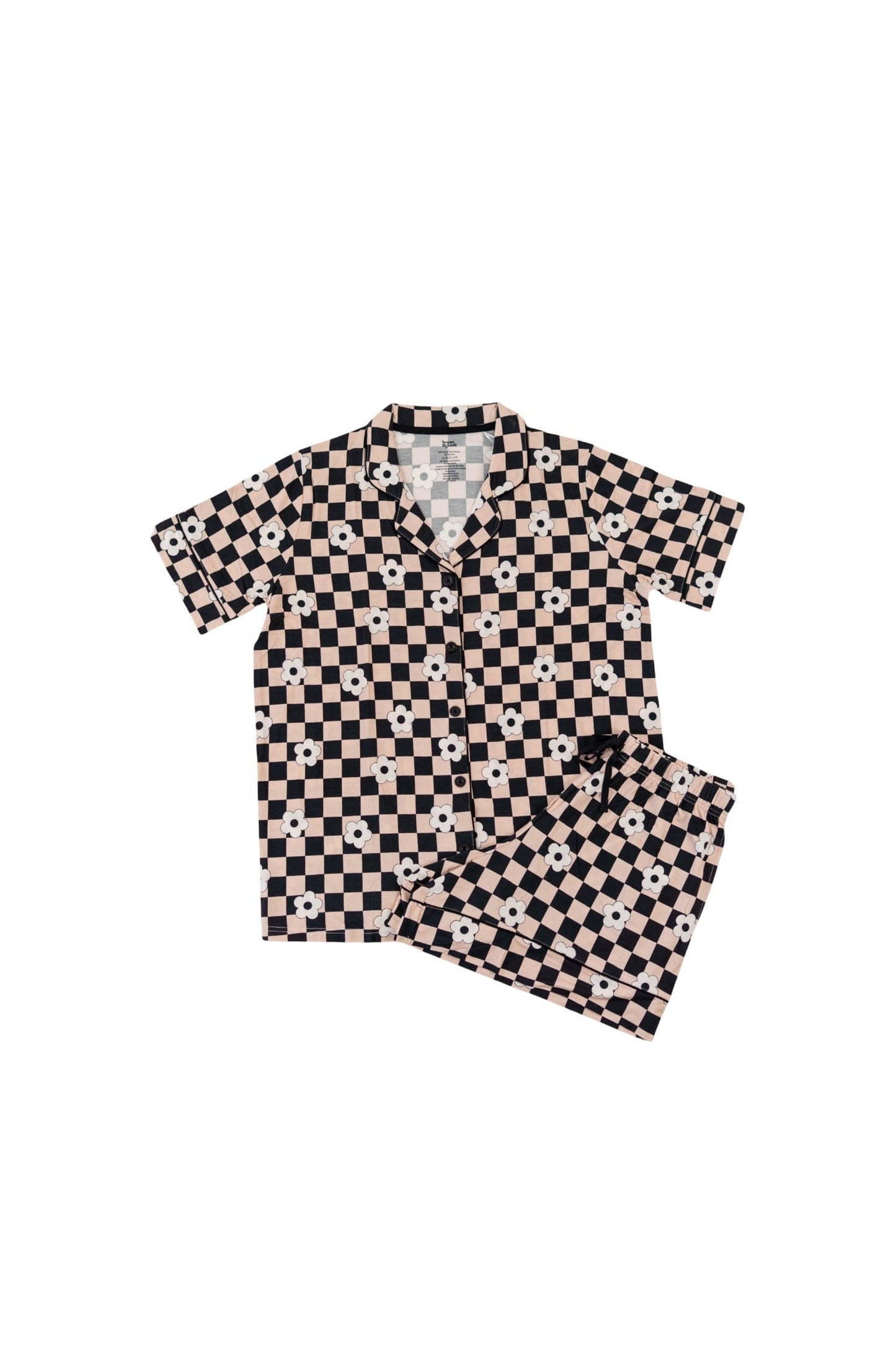 RETRO DAISY CHECKS WOMEN'S DREAM SHORT SET