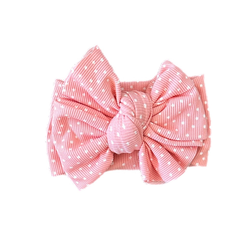 Azalea ~ Light Pink w/ White Polka Dots