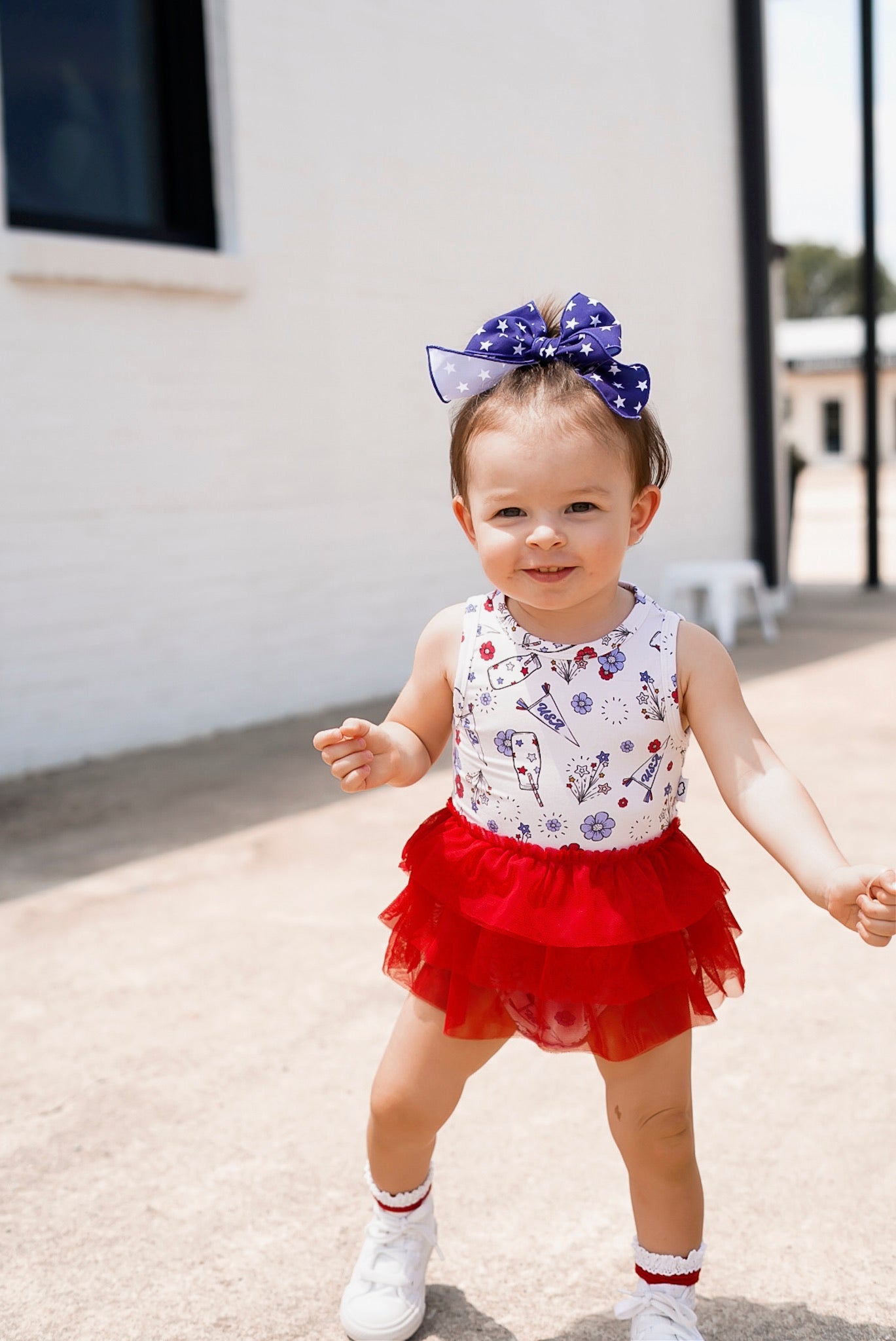 LITTLE MISS USA DREAM TUTU BODYSUIT DRESS