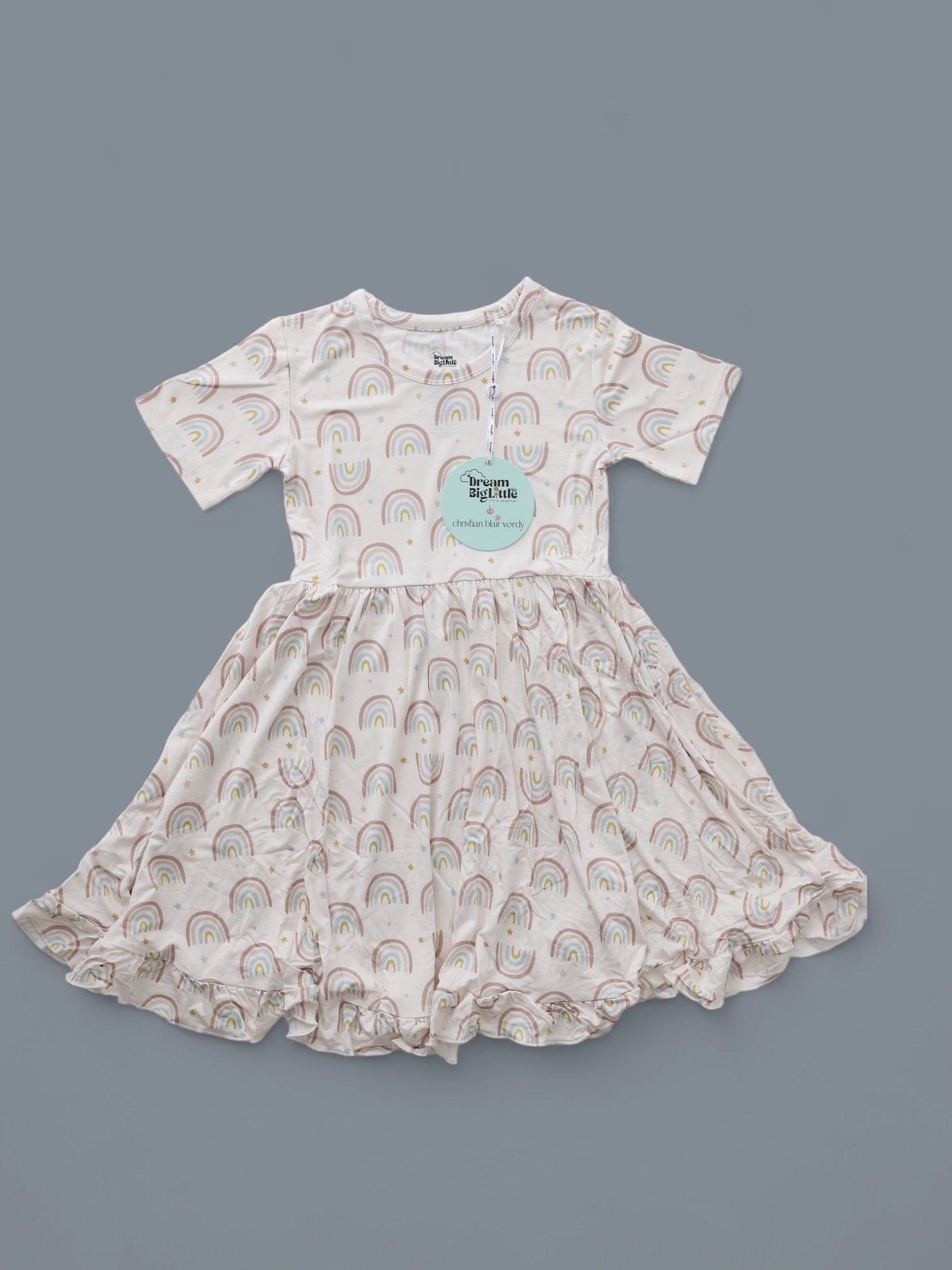 EXCLUSIVE RALEIGH'S RAINBOWS DREAM RUFFLE DRESS