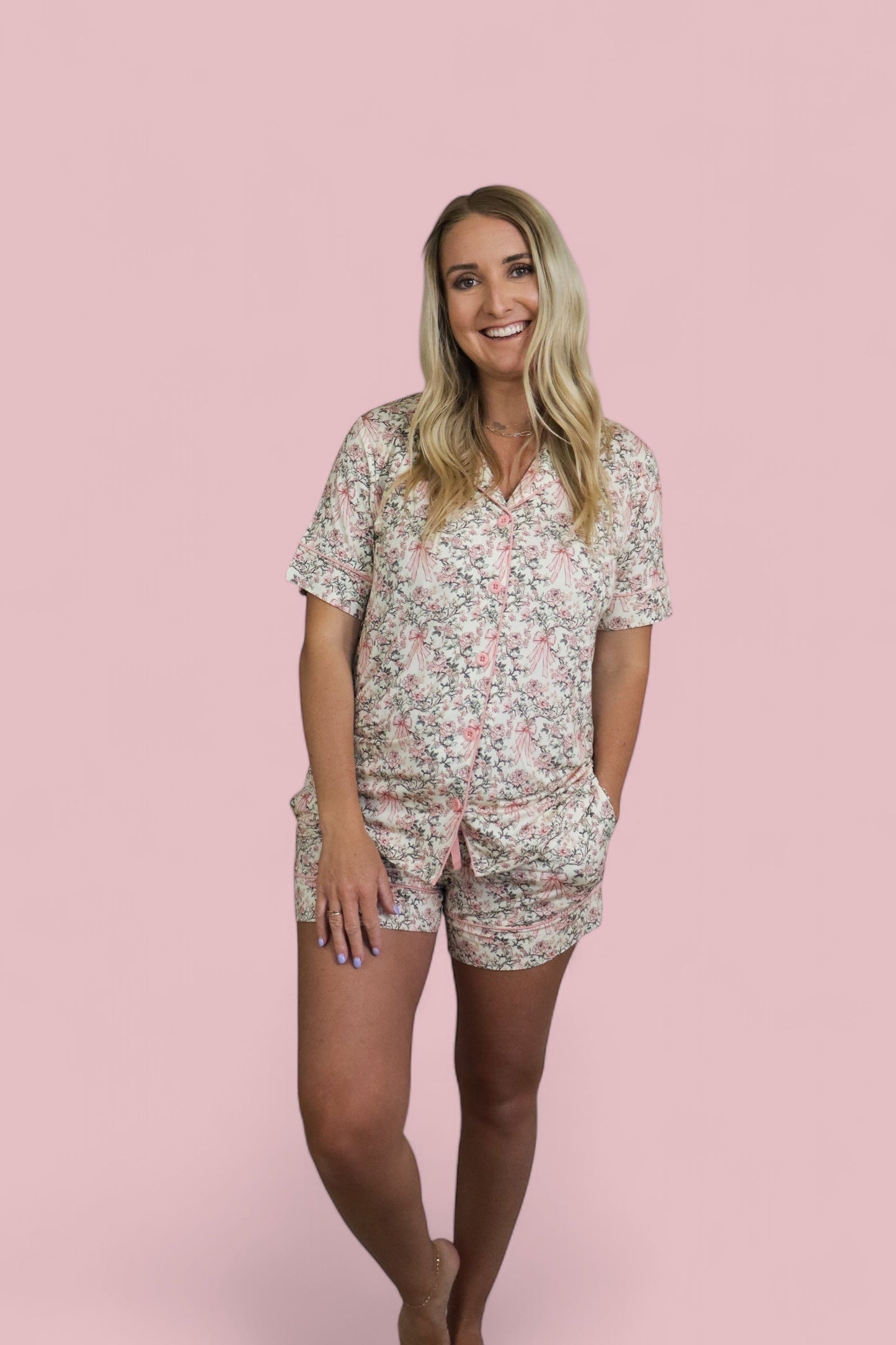 VICTORIAN BLOOM WOMEN’S DREAM SHORT SET