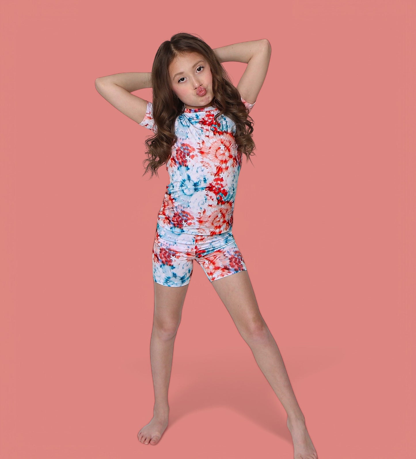 STARRY TIE DYE DREAM SHORT SET