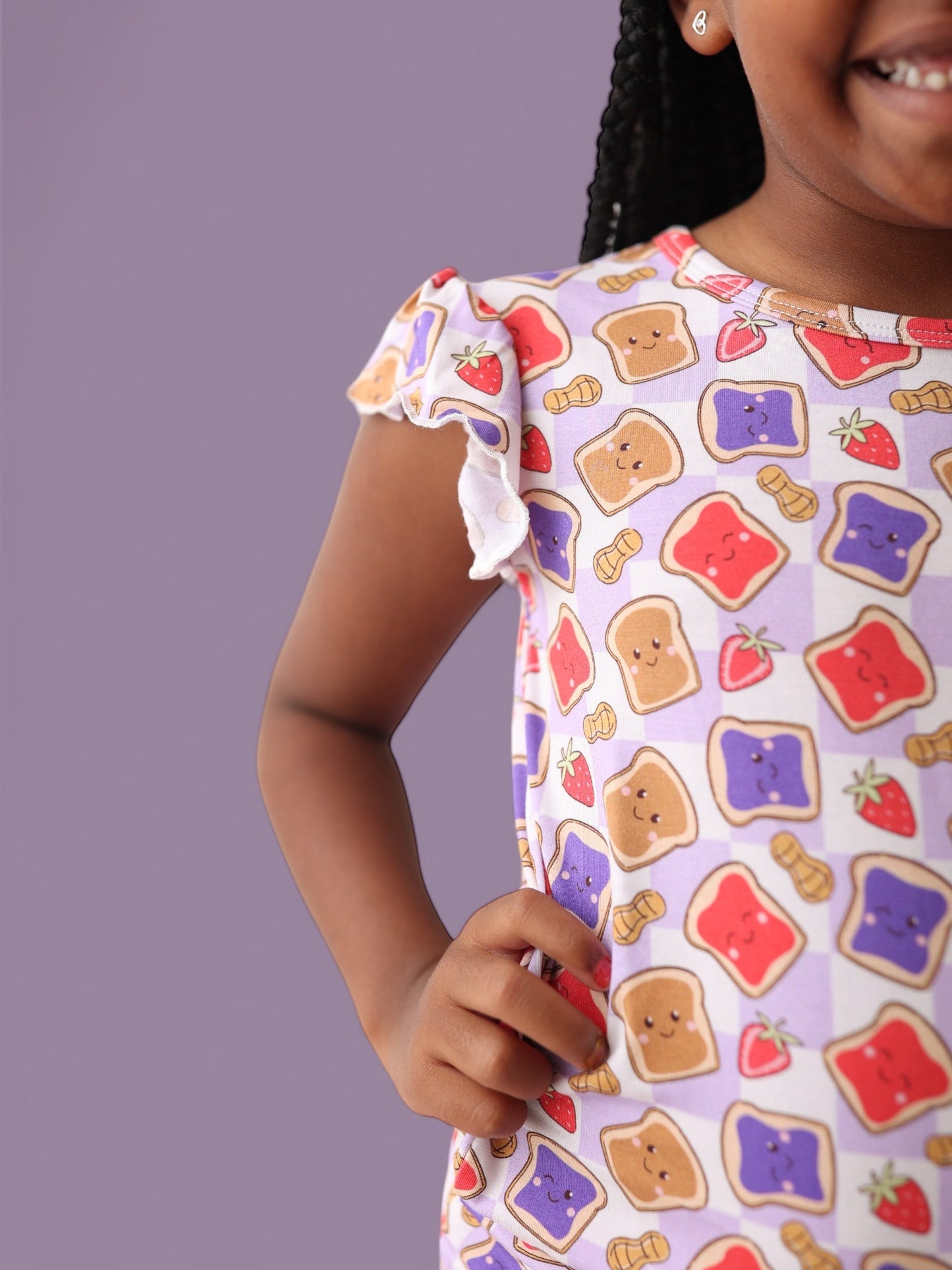 EXCLUSIVE PEANUT BUTTER JELLY TIME DREAM RUFFLE SHORT SET