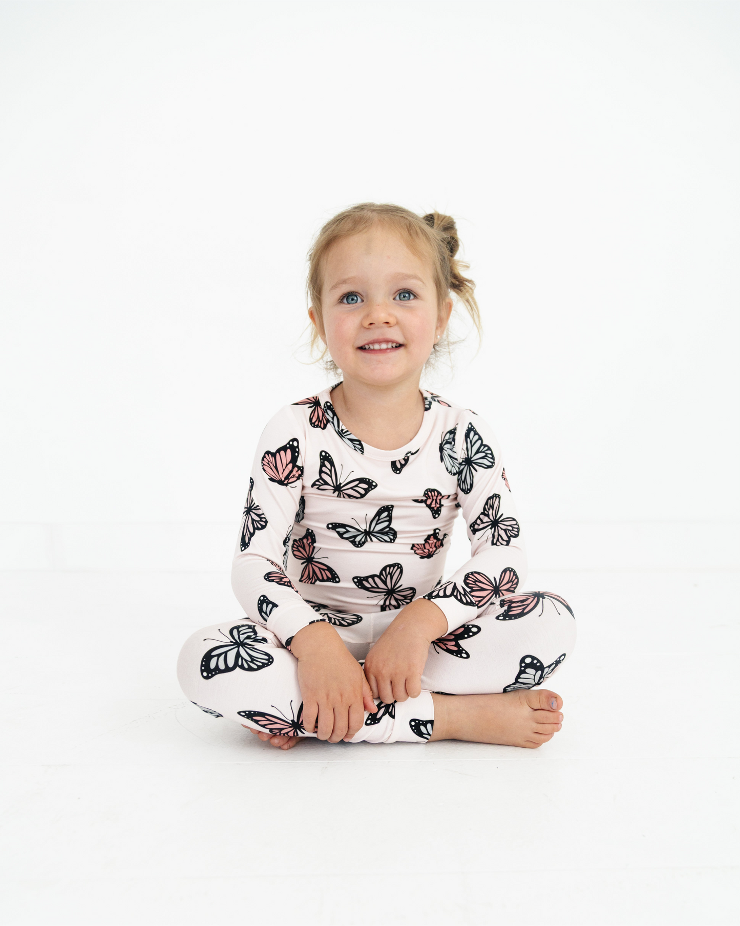 Butterfly Two Piece Bamboo Pajama Set