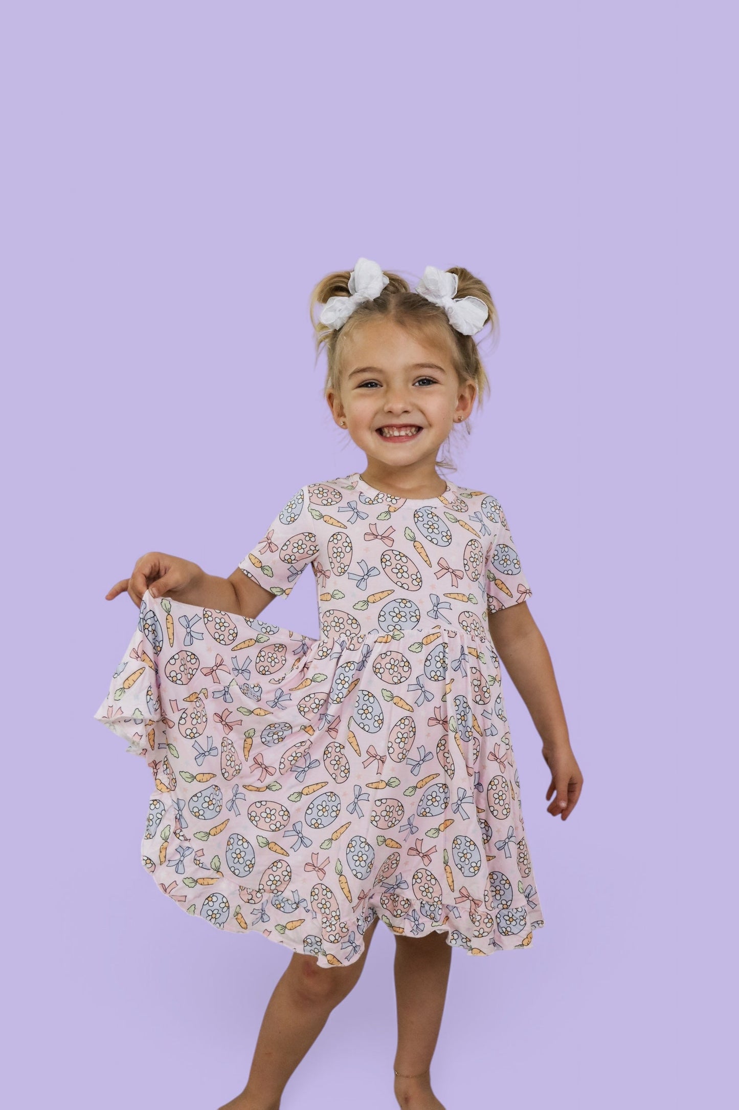 EASTER DAISY DREAM RUFFLE DRESS