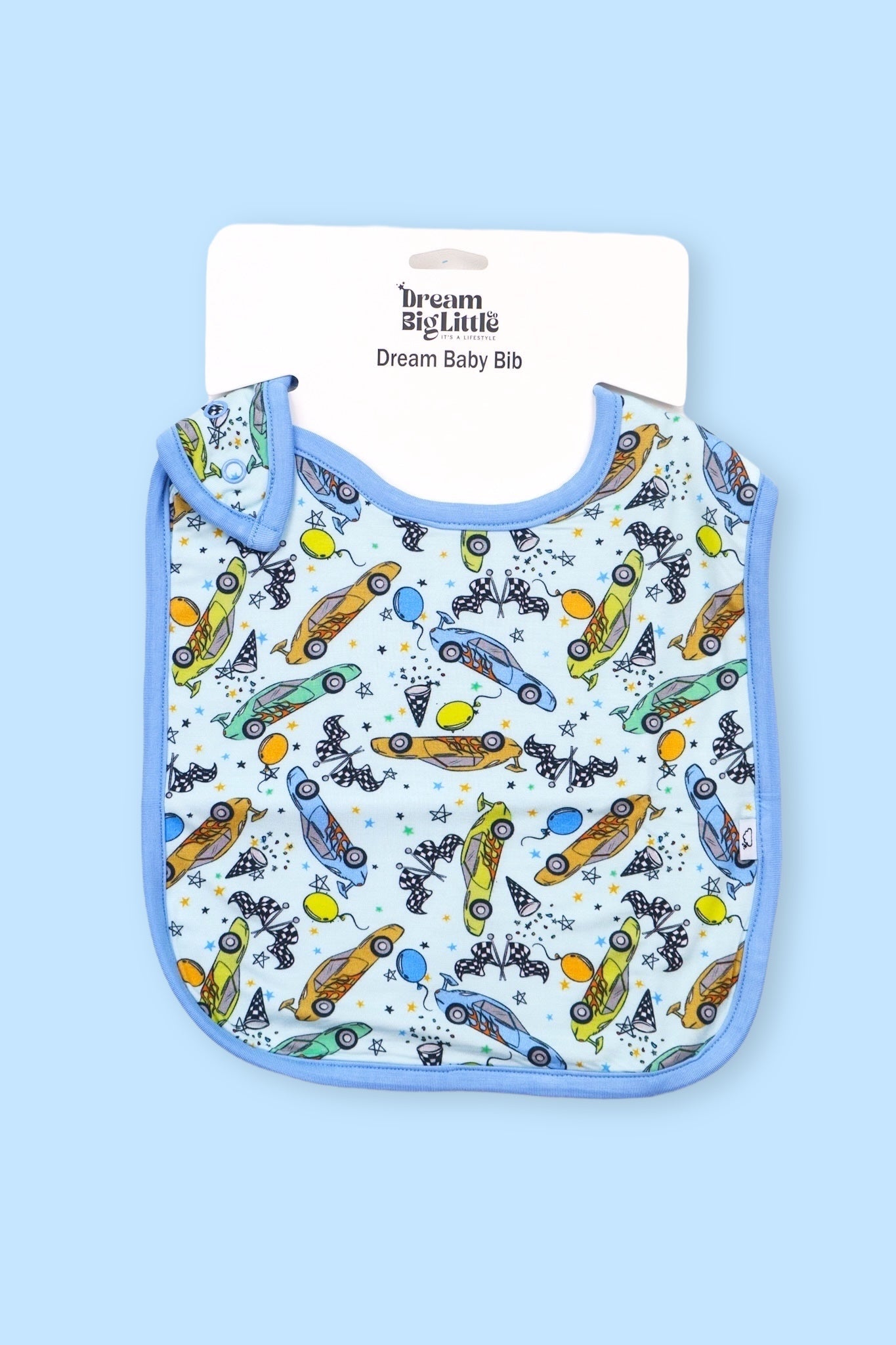 RACING TO MY BIRTHDAY DREAM BABY BIB