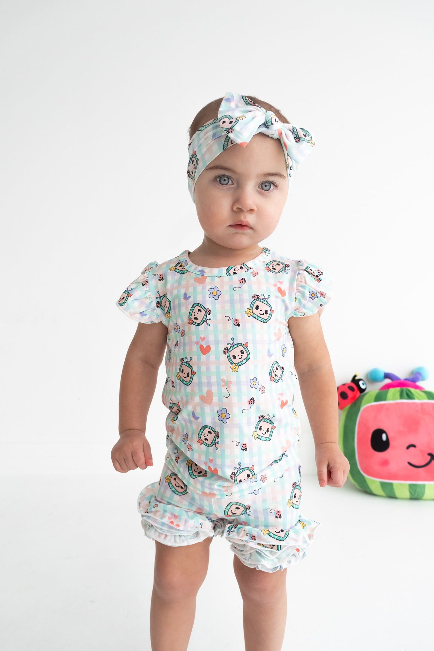 Dream Big Little Co x CoComelon SPRINGTIME MELON DREAM CAP SEEVE TOP