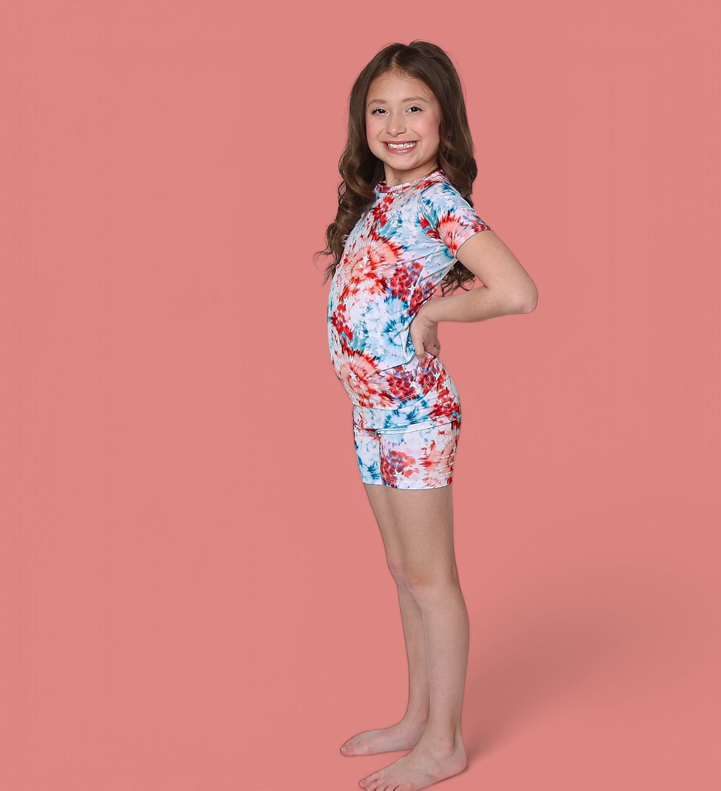STARRY TIE DYE DREAM SHORT SET