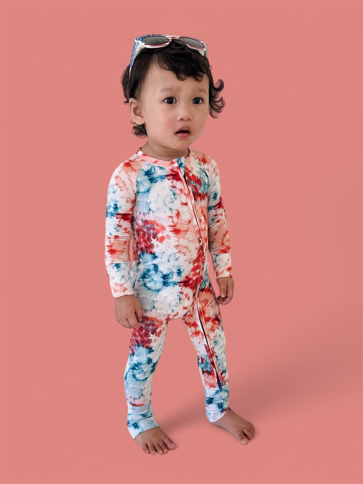 STARRY TIE DYE DREAM ROMPER