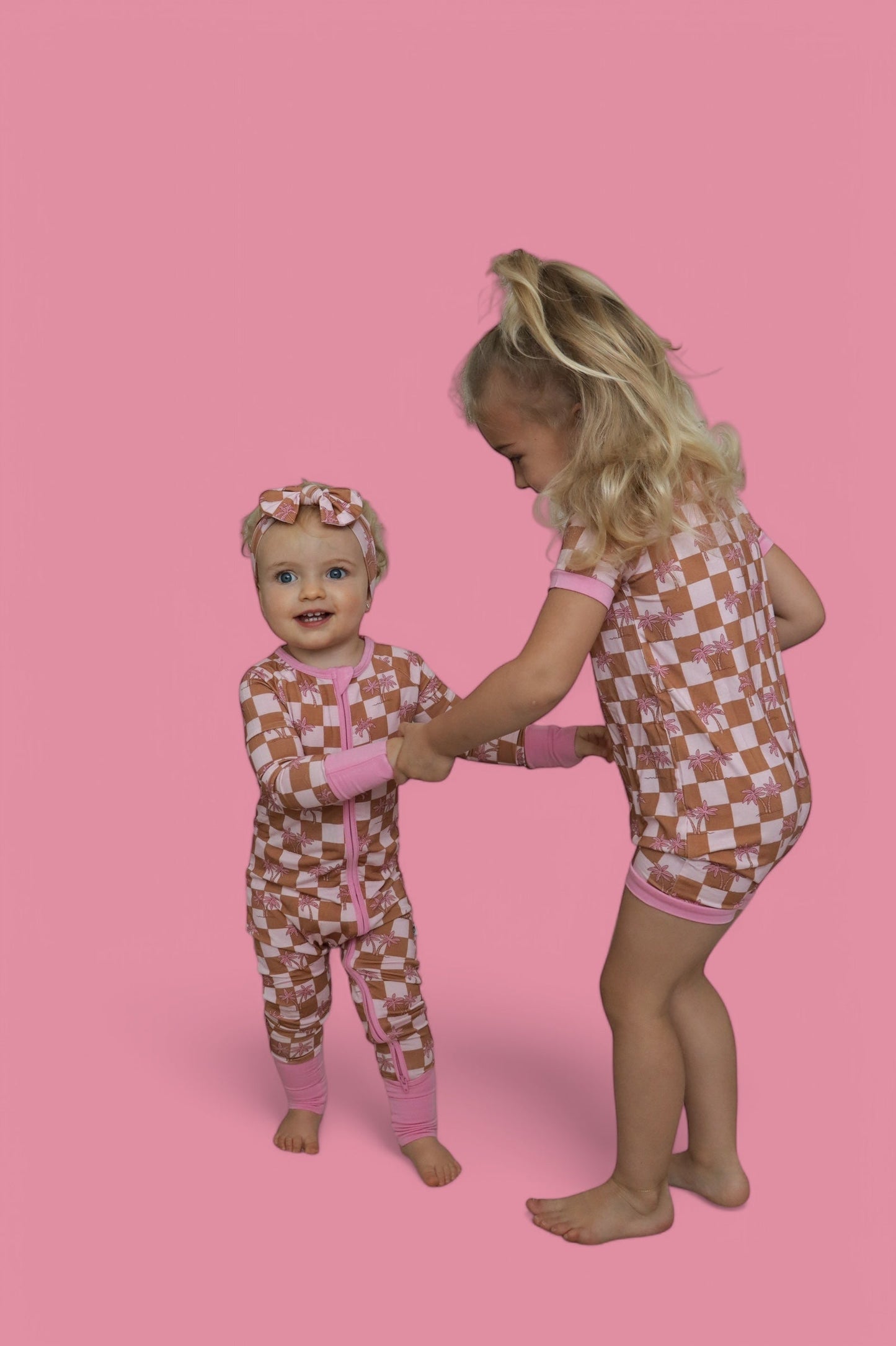 EXCLUSIVE SUNSET BEACH CHECKERS DREAM ROMPER