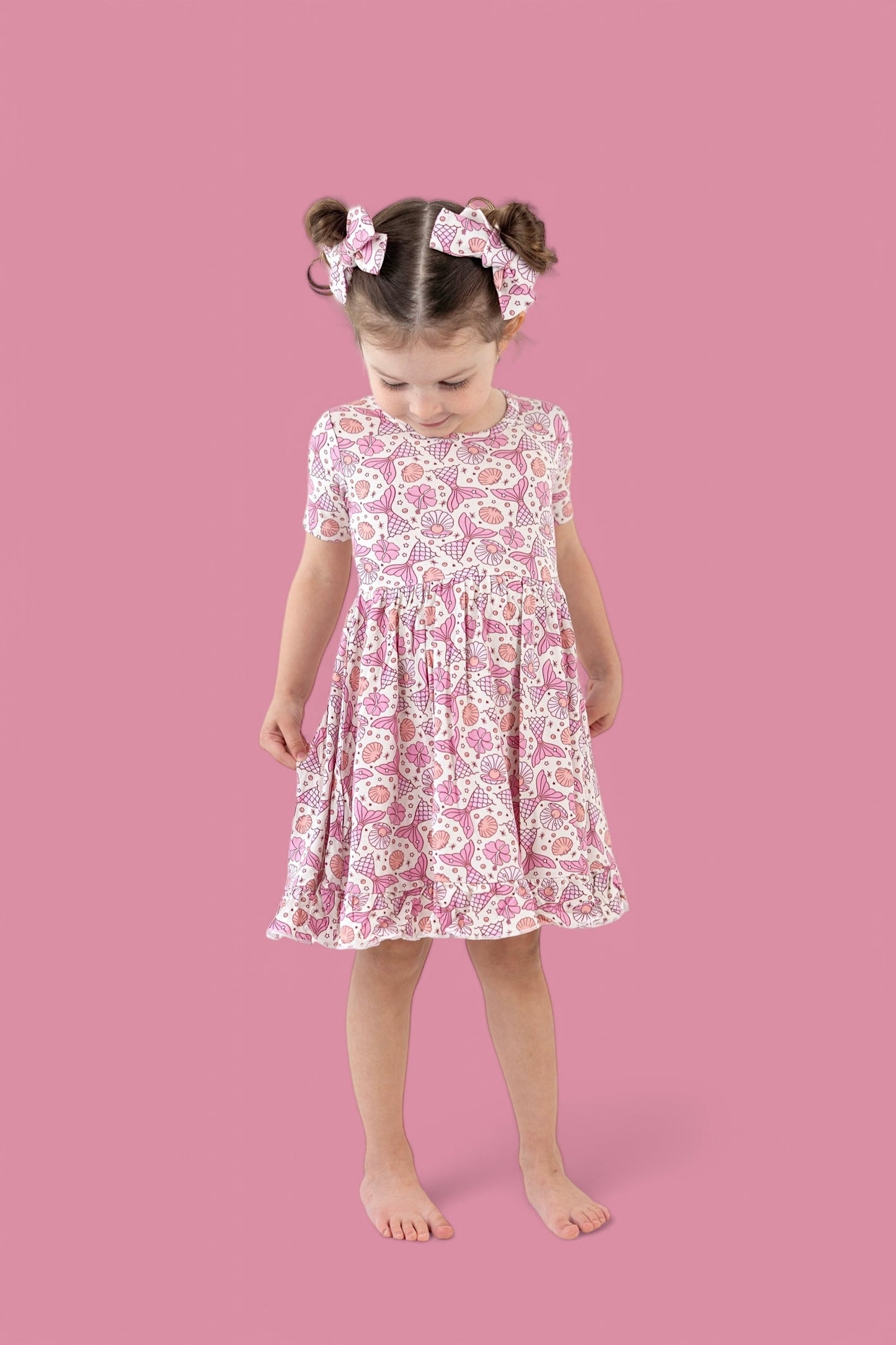 MAGICAL MERMAID DREAM RUFFLE DRESS