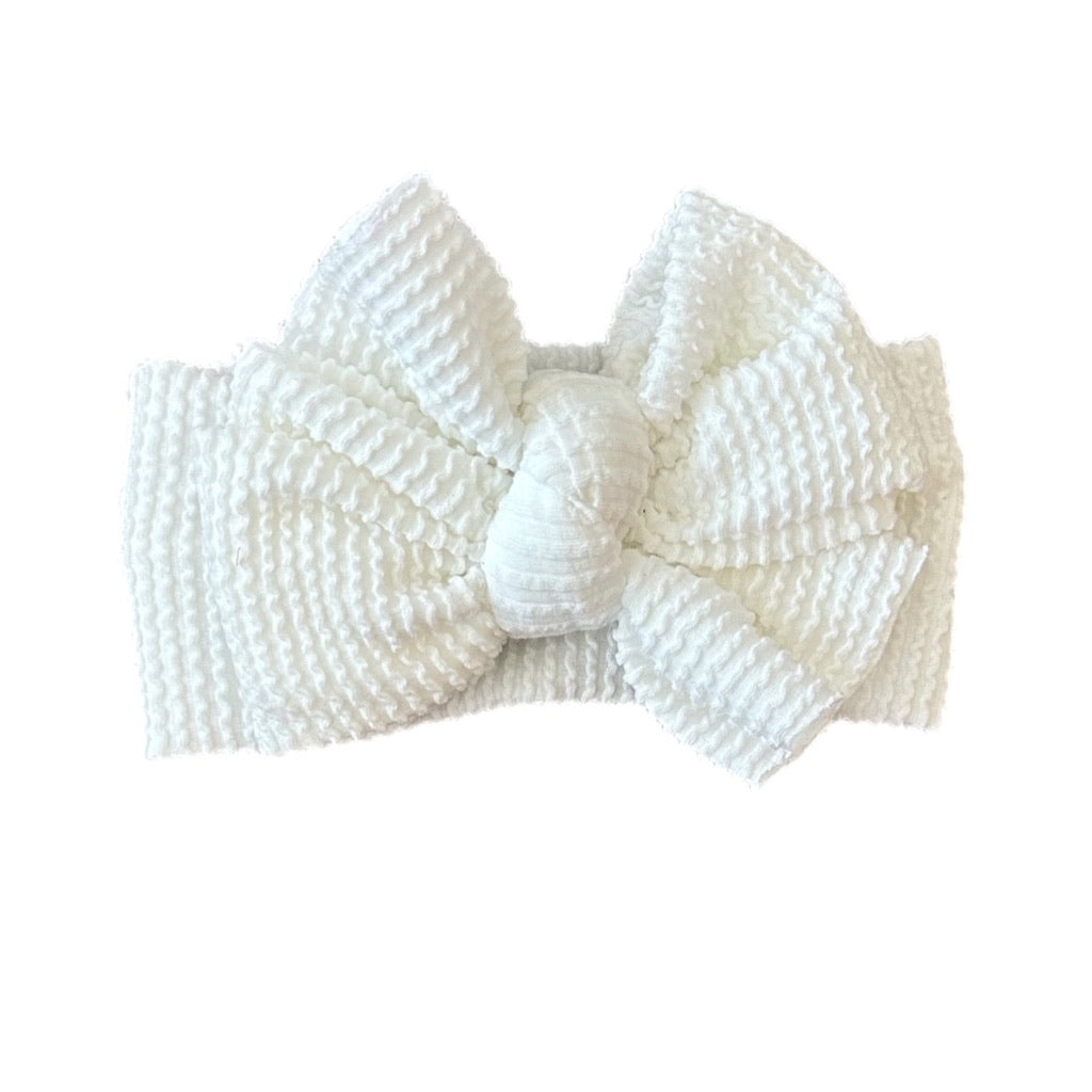 Marshmallow Fluff ~ White Chunky Ribbed