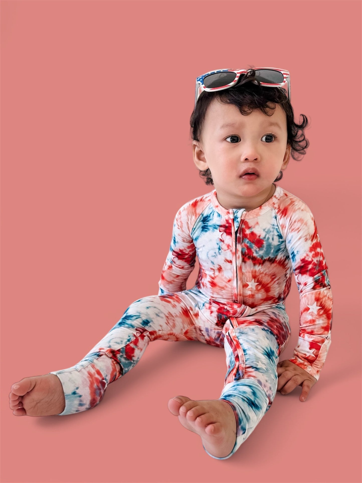 STARRY TIE DYE DREAM ROMPER