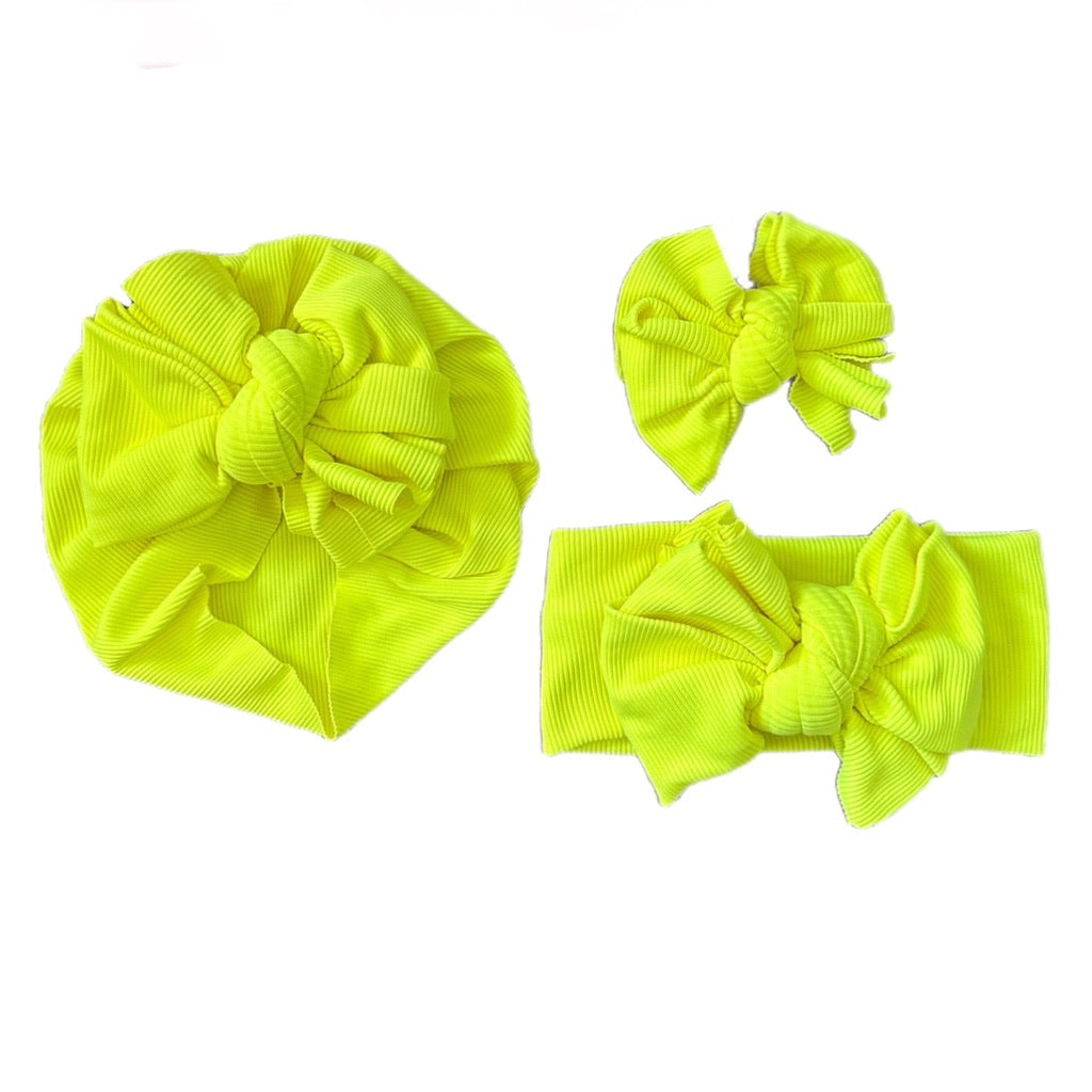 1980 *SWIM* ~ Neon Yellow Ribbed Swim