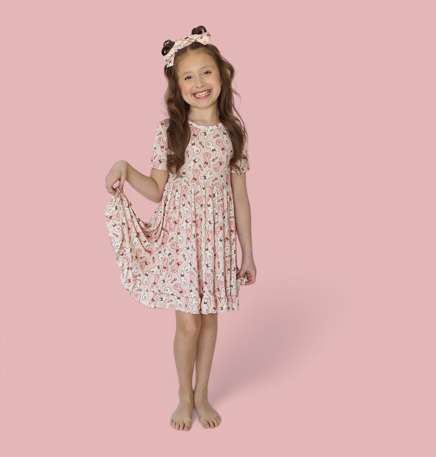 BUNNIES AND BOWS DREAM RUFFLE DRESS