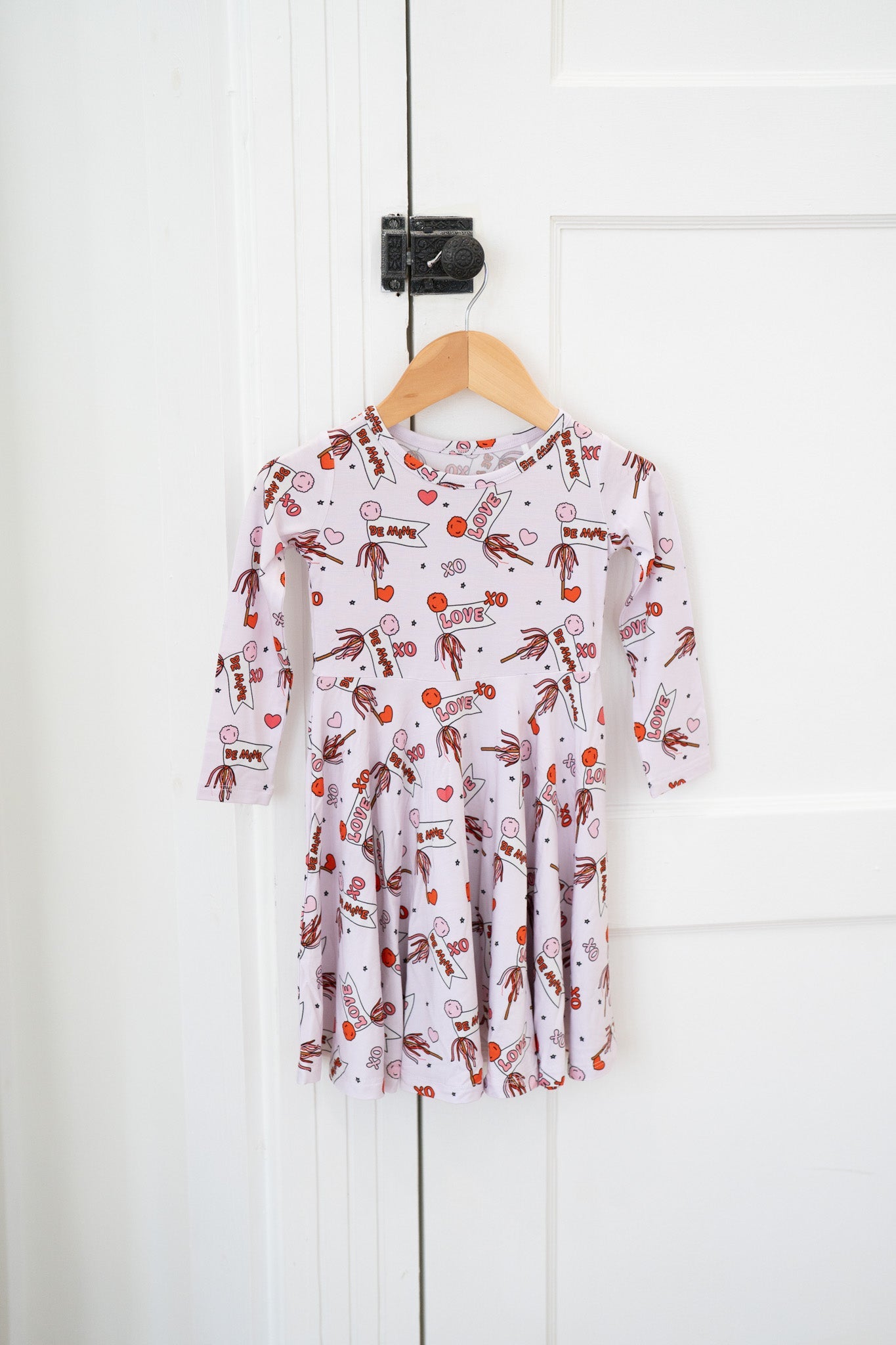 Valentine's Hearts | Long Sleeve Twirl Dress