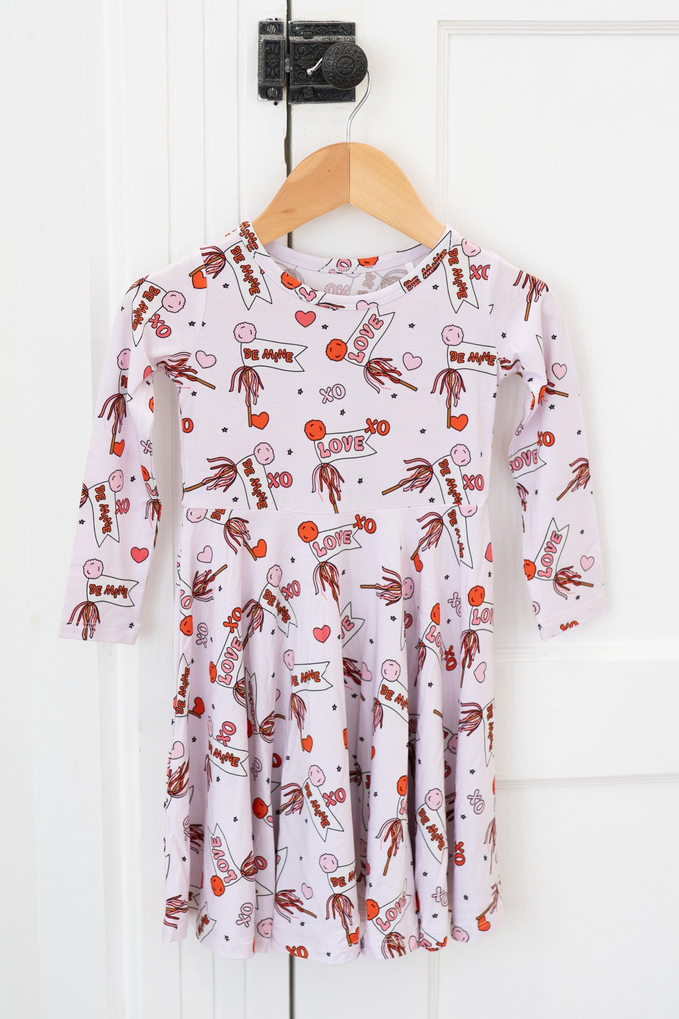 Valentine's Hearts | Long Sleeve Twirl Dress