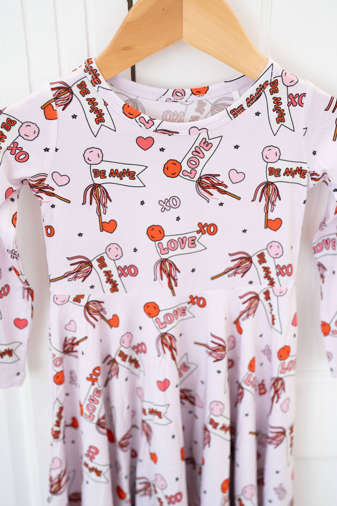 Valentine's Hearts | Long Sleeve Twirl Dress