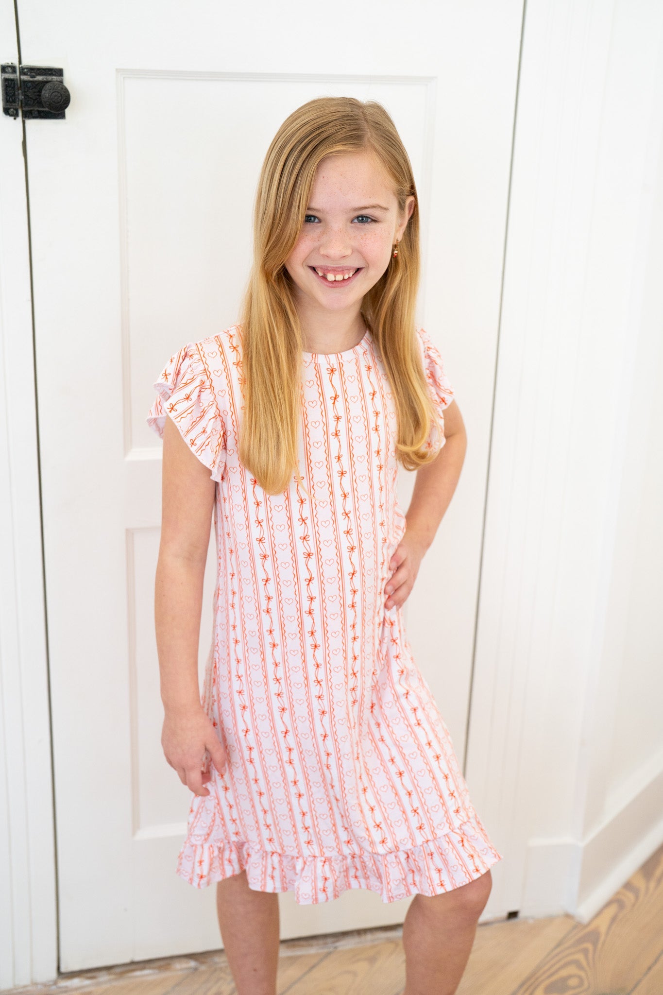 Valentine's Stripe | Nightgown
