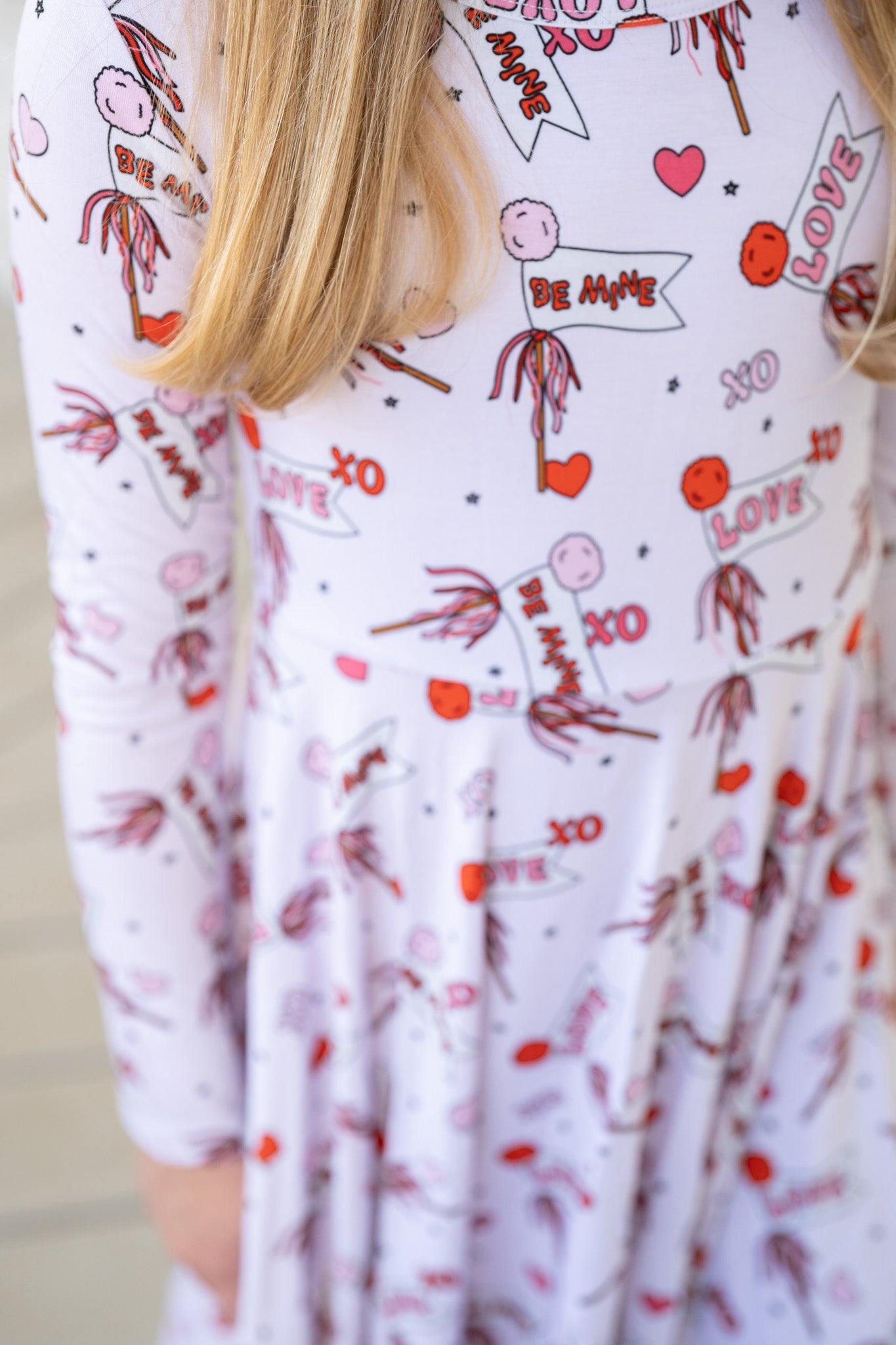 Valentine's Hearts | Long Sleeve Twirl Dress