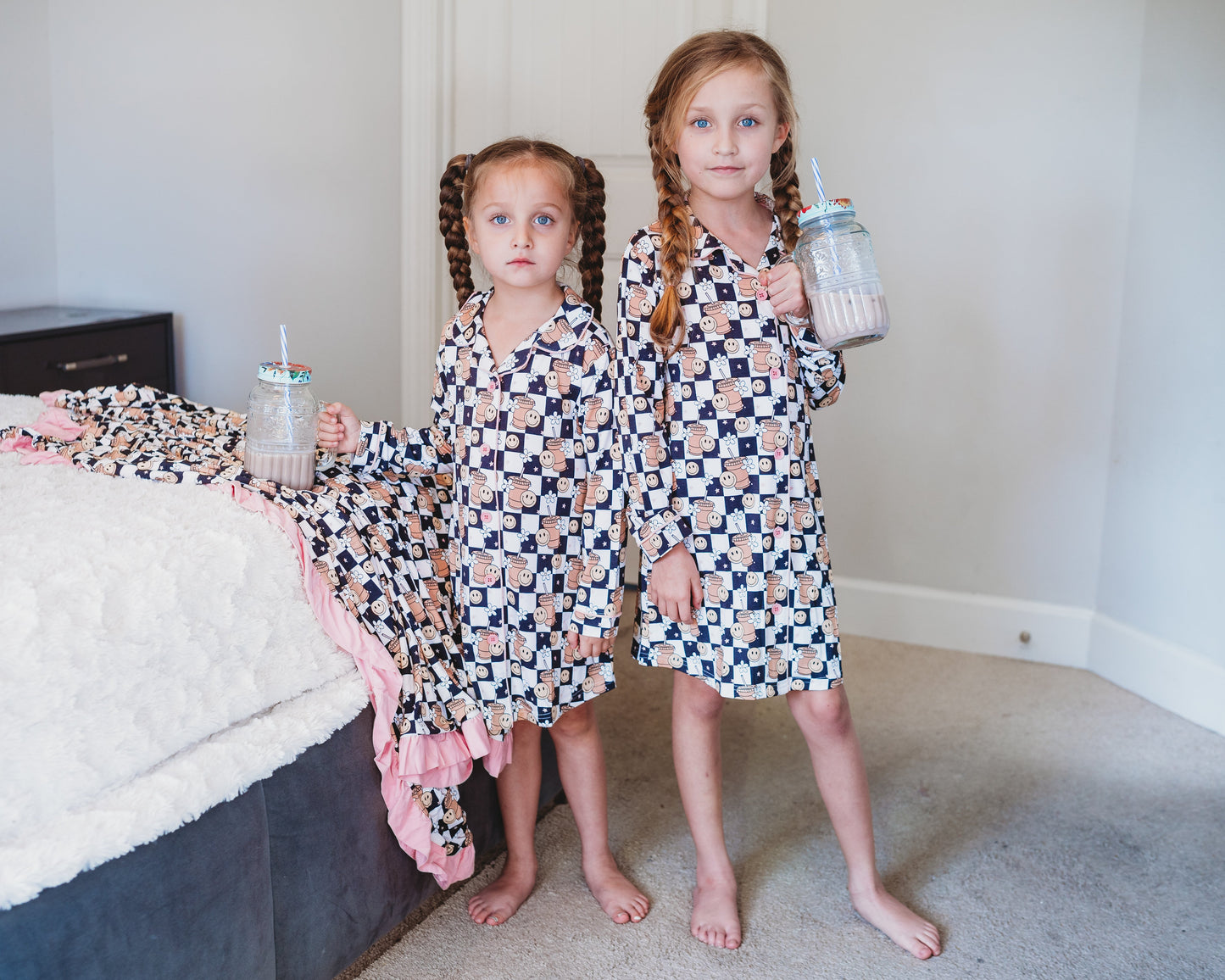 SMILEY CUP OF CHECKERS GIRL'S DREAM GOWN
