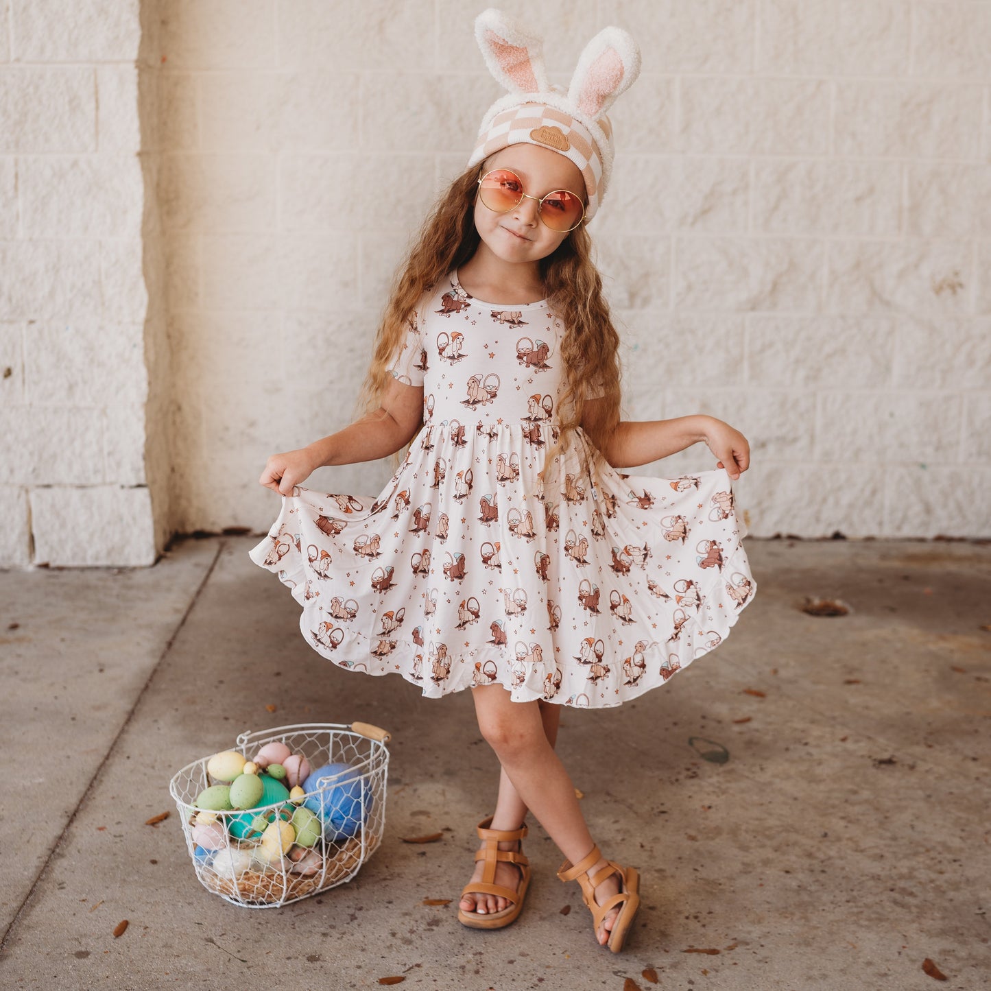 SKATING EGG HUNT DREAM RUFFLE DRESS