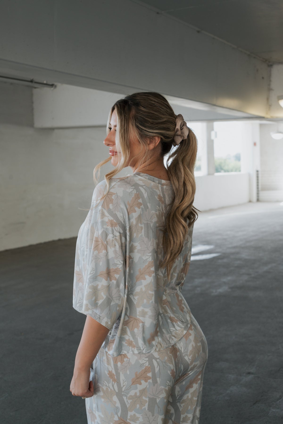 Women's Bamboo Crop Tee Lounge Set | Woodland