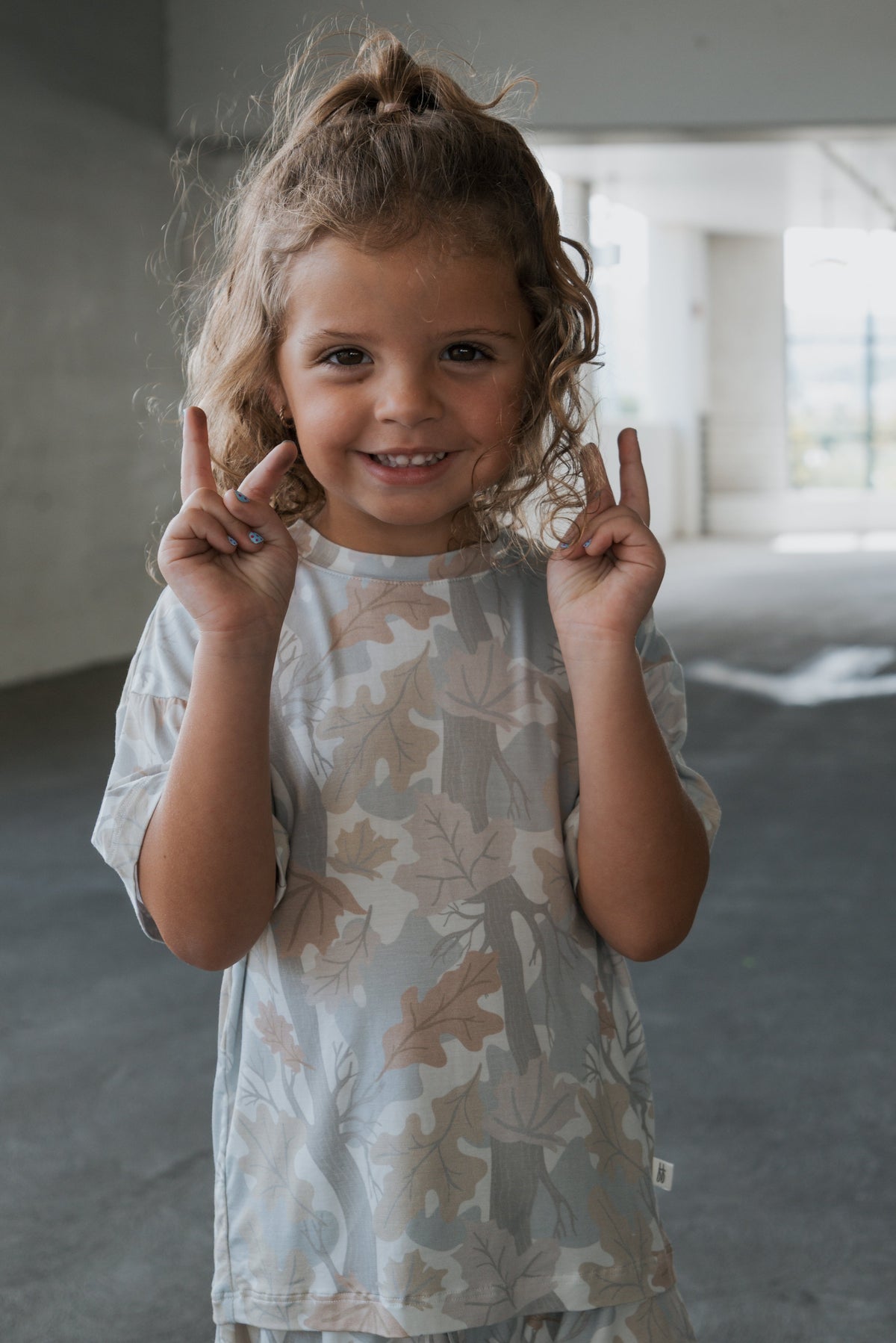 Girl's Bamboo Short Set | Woodland