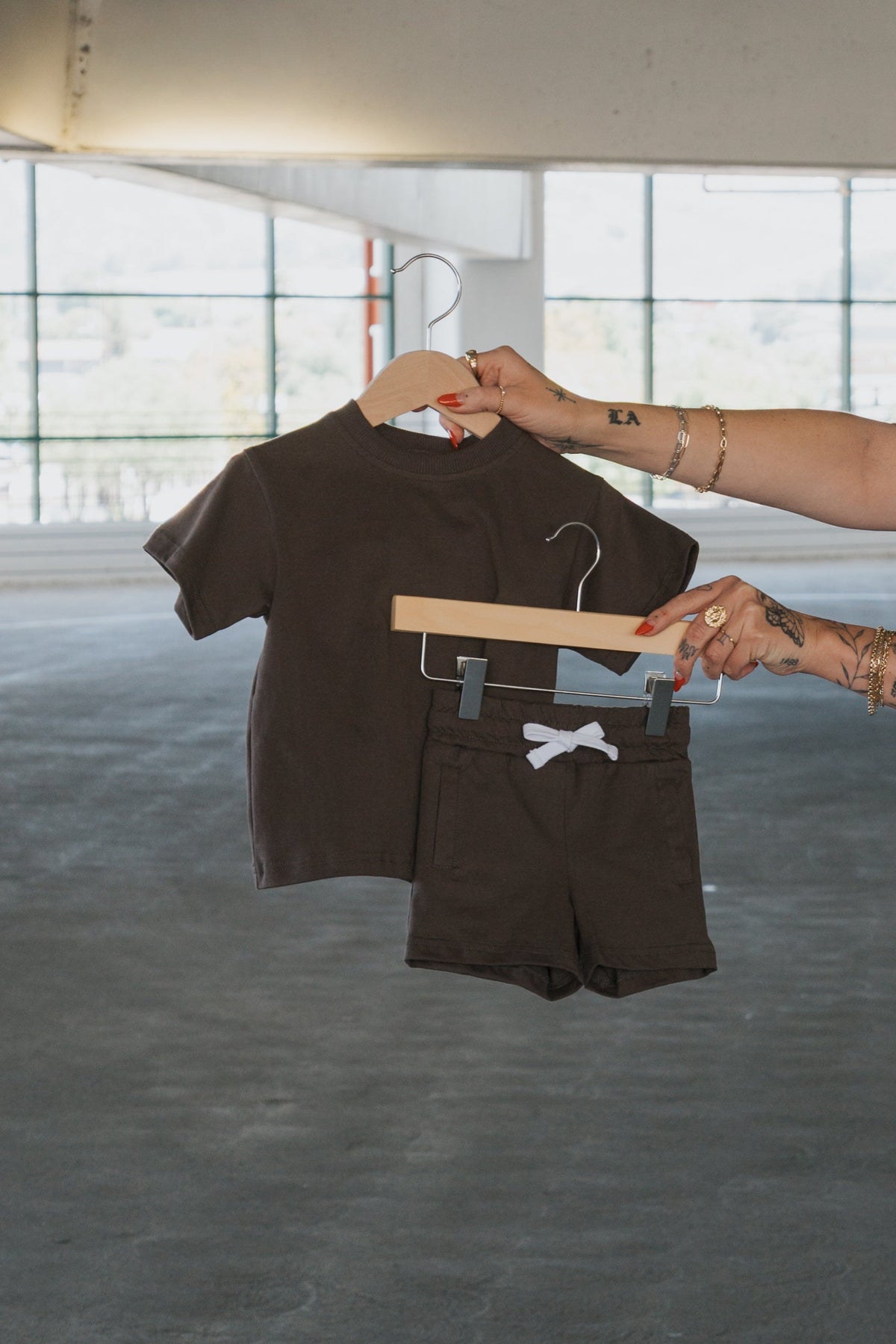Child Short Set | Espresso