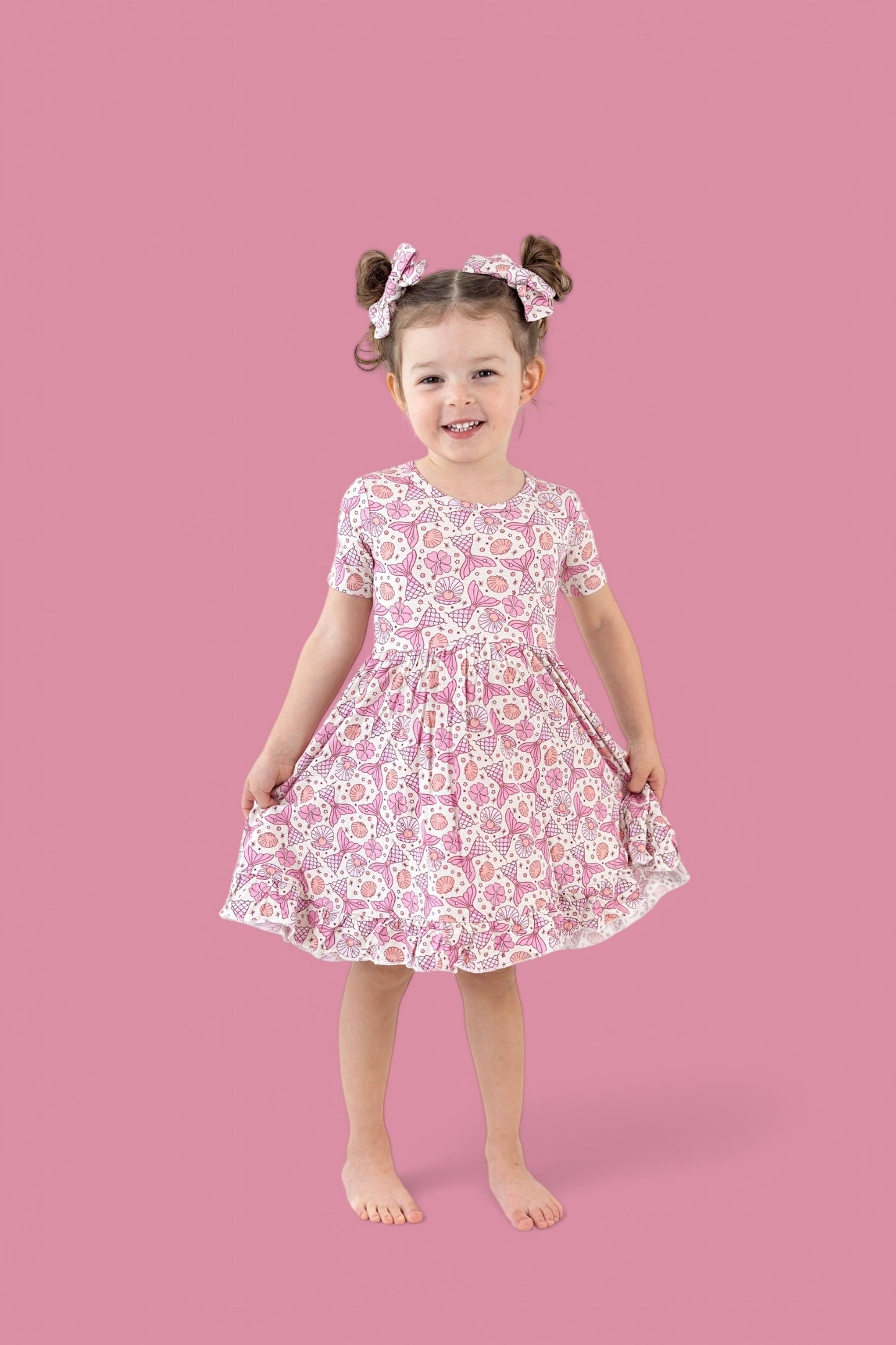 MAGICAL MERMAID DREAM RUFFLE DRESS