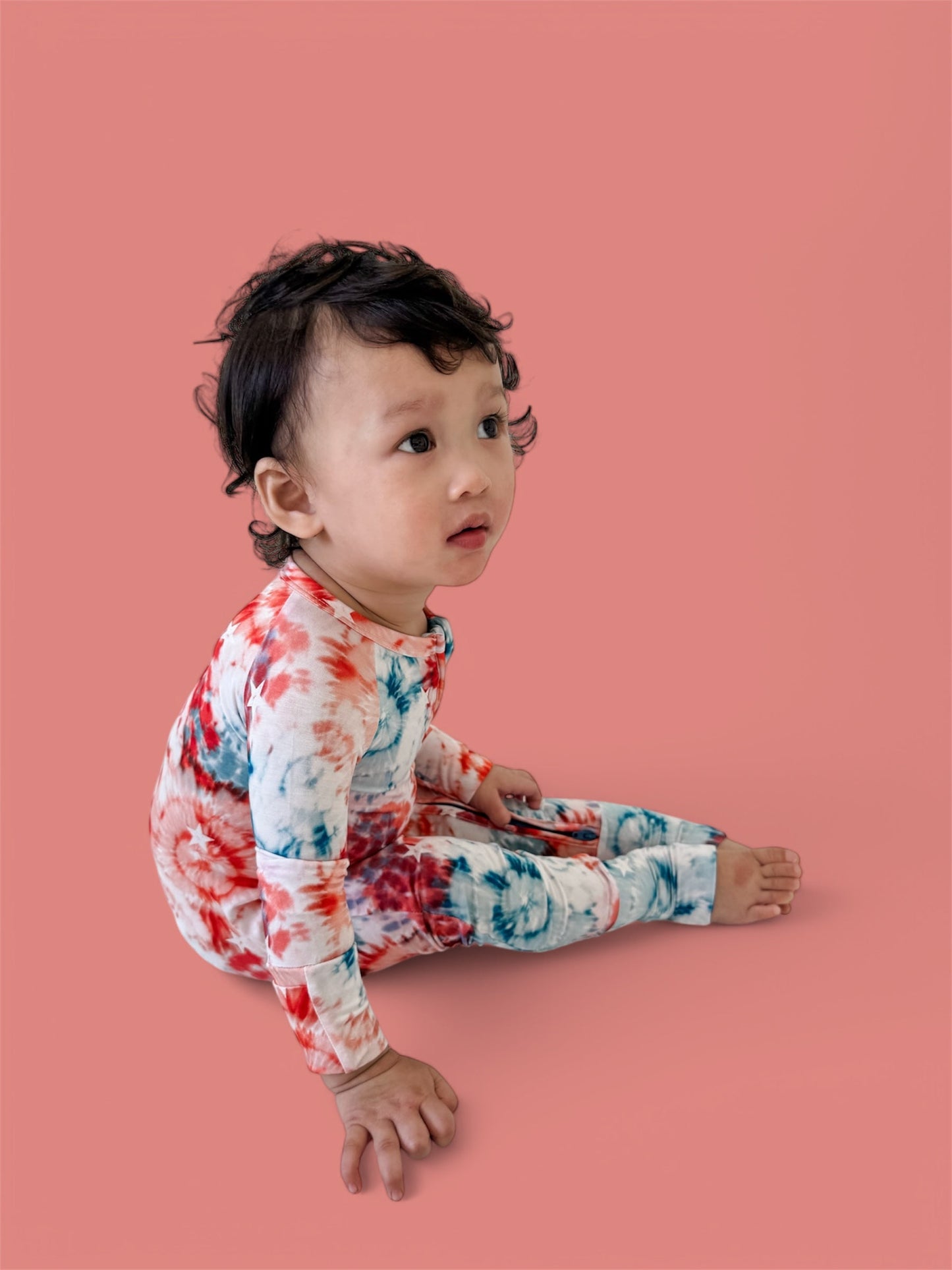 STARRY TIE DYE DREAM ROMPER