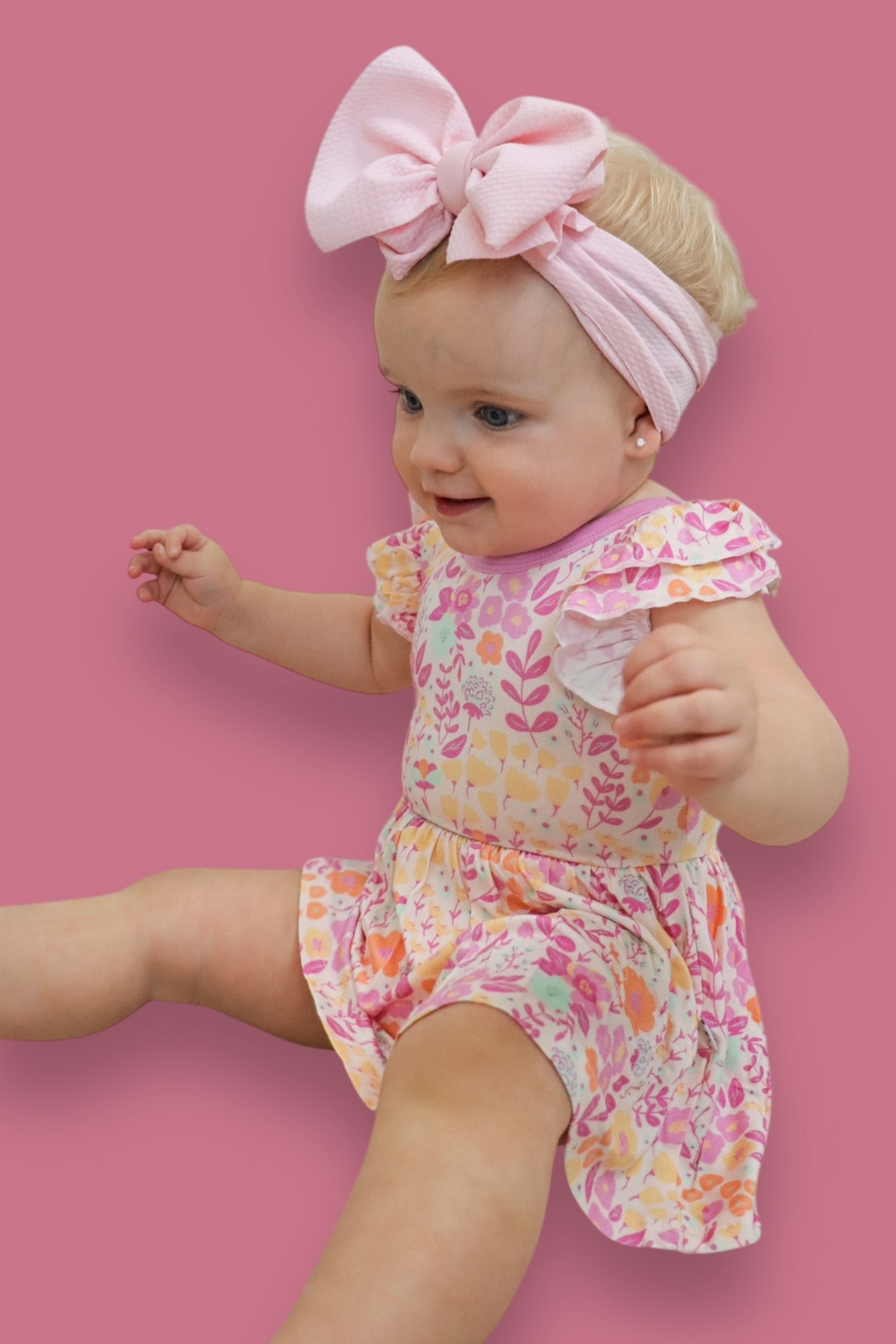 GARDEN TREASURES DREAM CAP SLEEVE BODYSUIT DRESS