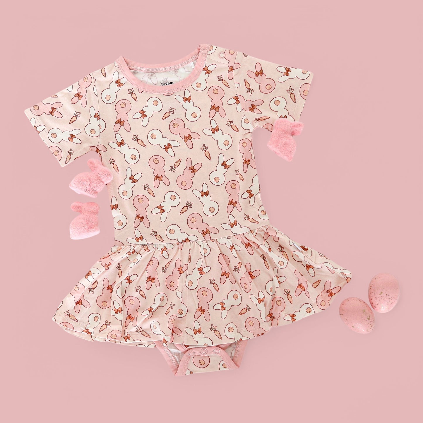 BUNNIES AND BOWS DREAM BODYSUIT DRESS
