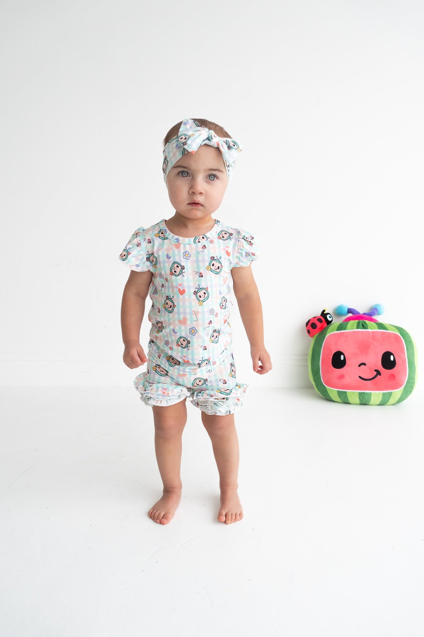 Dream Big Little Co x CoComelon SPRINGTIME MELON DREAM RUFFLE SHORTS
