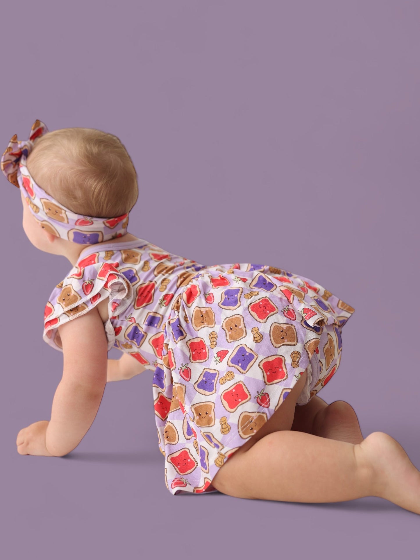 EXCLUSIVE PEANUT BUTTER JELLY TIME DREAM CAP SLEEVE BODYSUIT DRESS