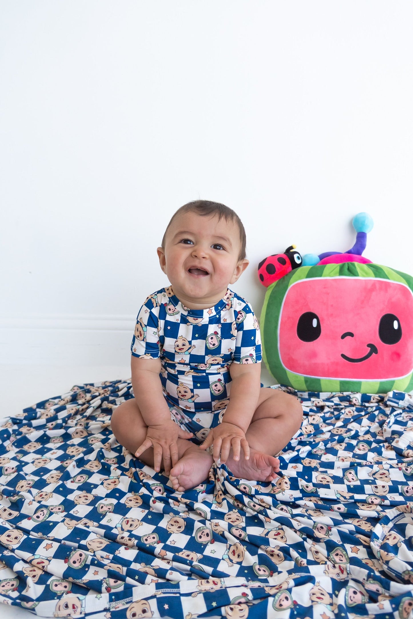 Dream Big Little Co x CoComelon JJ STARRY NIGHT CHECKERS DREAM BLANKET