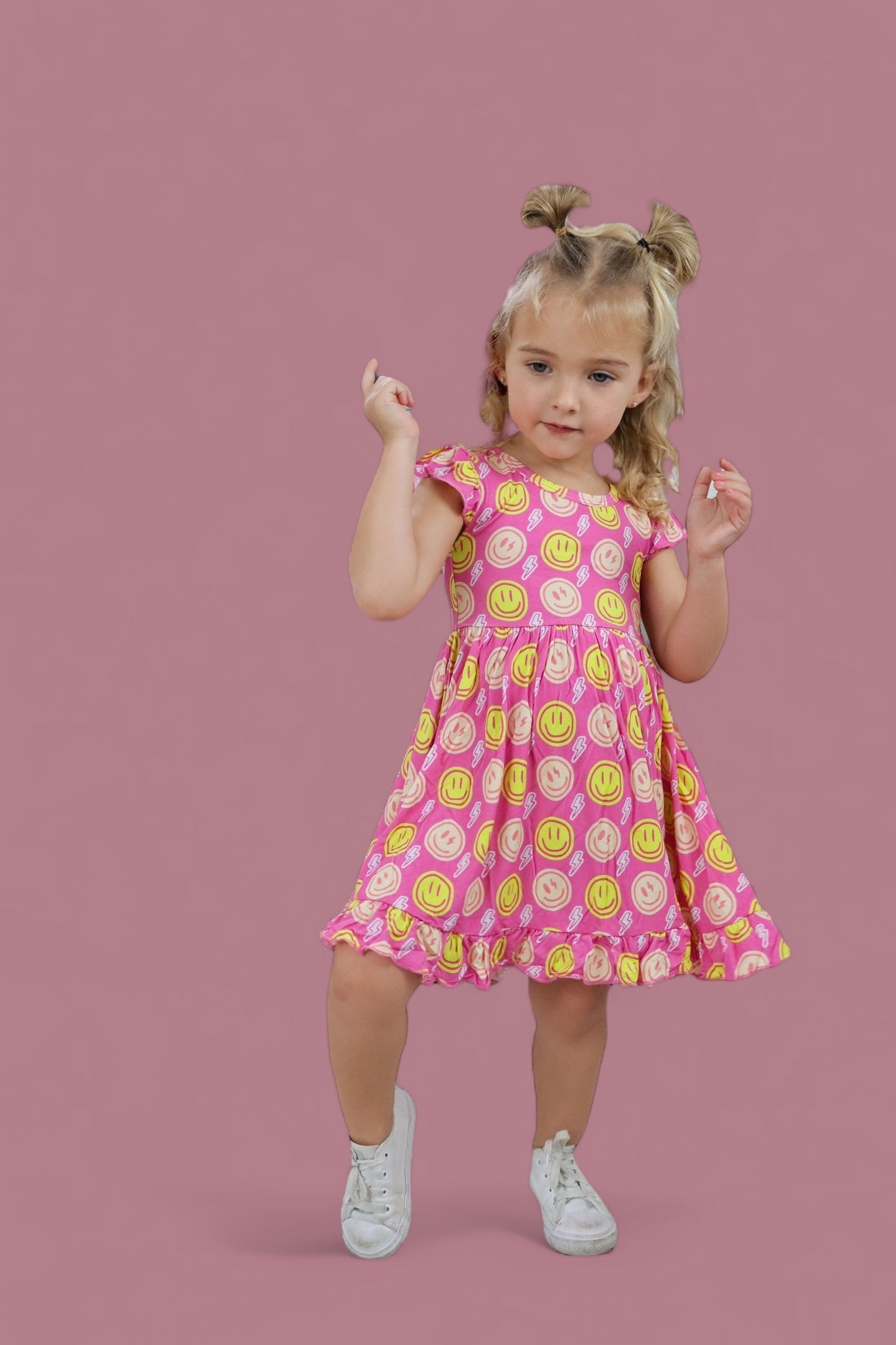 RADIANT SMILES DREAM RUFFLE DRESS