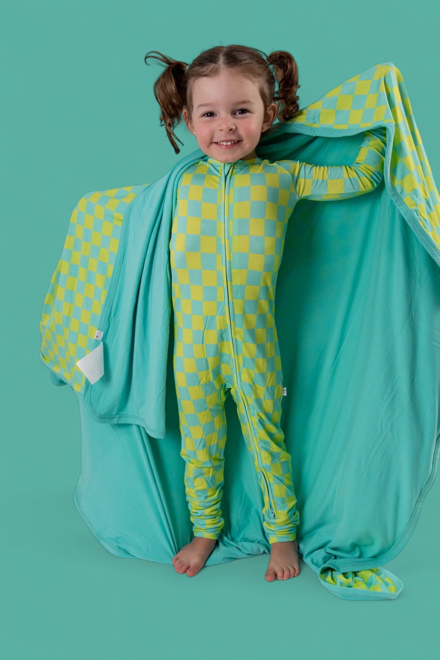 BE BOLD CHECKERS DREAM ROMPER