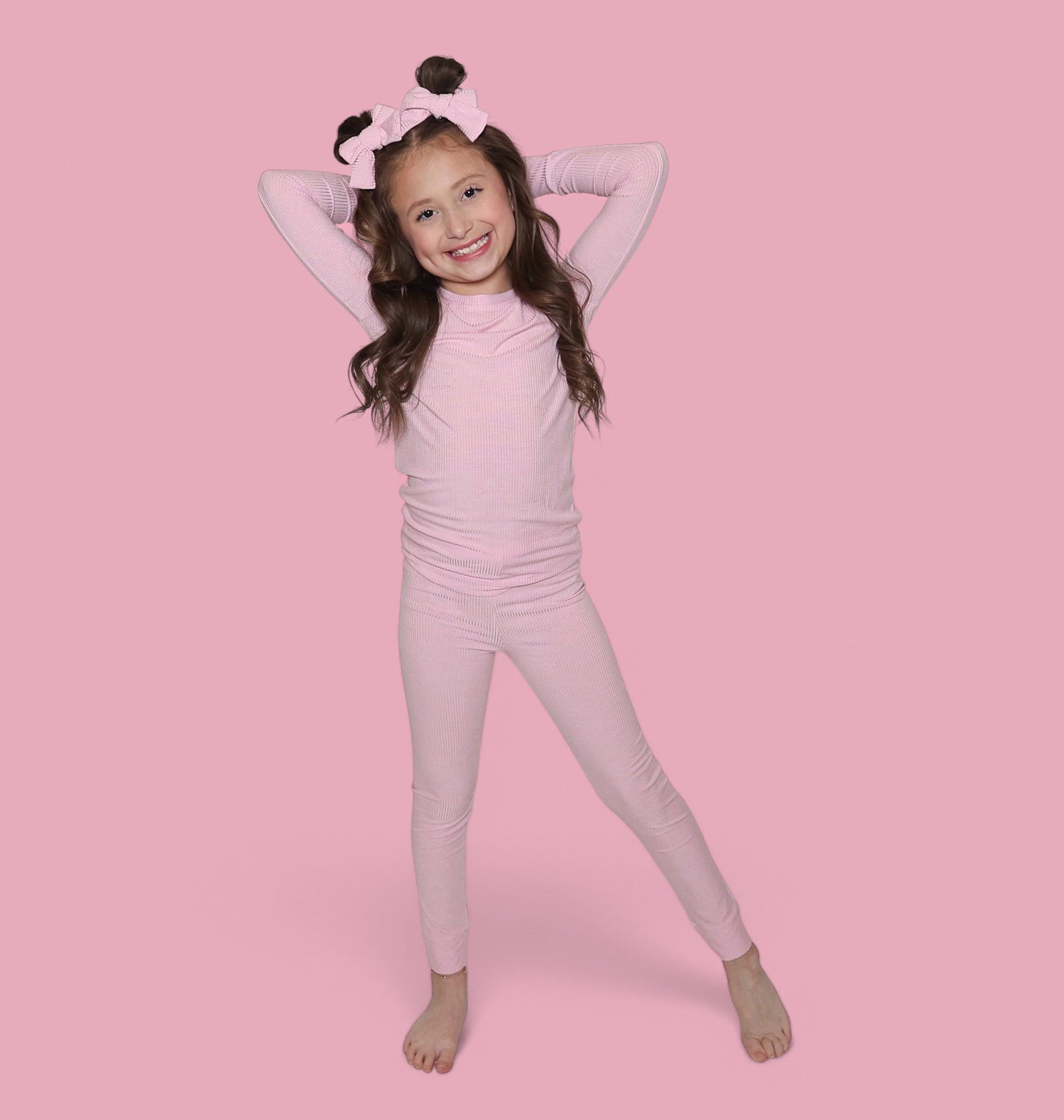 PINK ROSE RIB DREAM SET