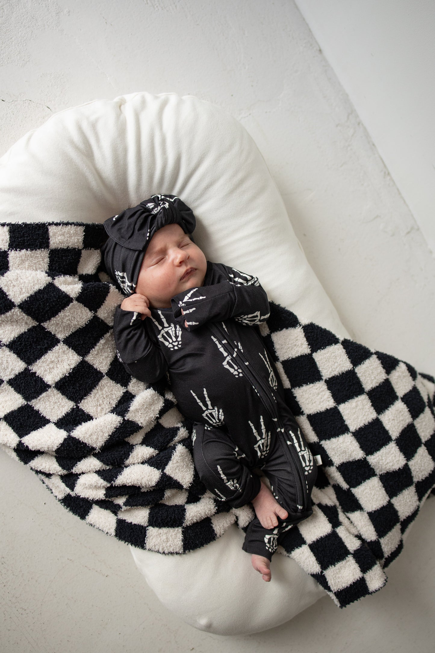 Bamboo Zip Pajamas | Midnight Skelly
