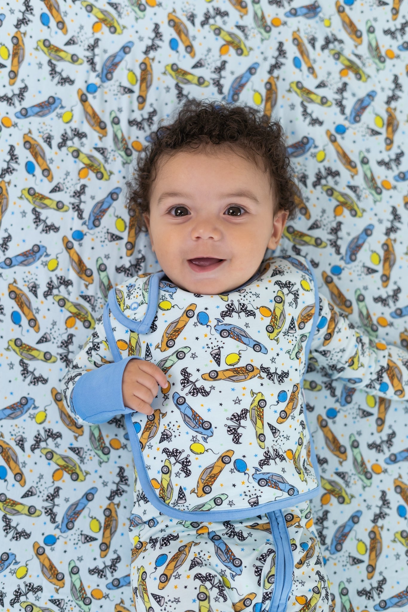 RACING TO MY BIRTHDAY DREAM BABY BIB