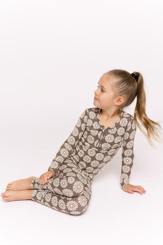 Bamboo Two Piece Pajamas | Retro Floral