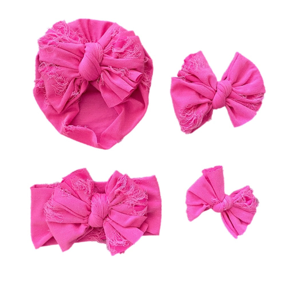 Barbie Girl ~ Hot Pink Distressed