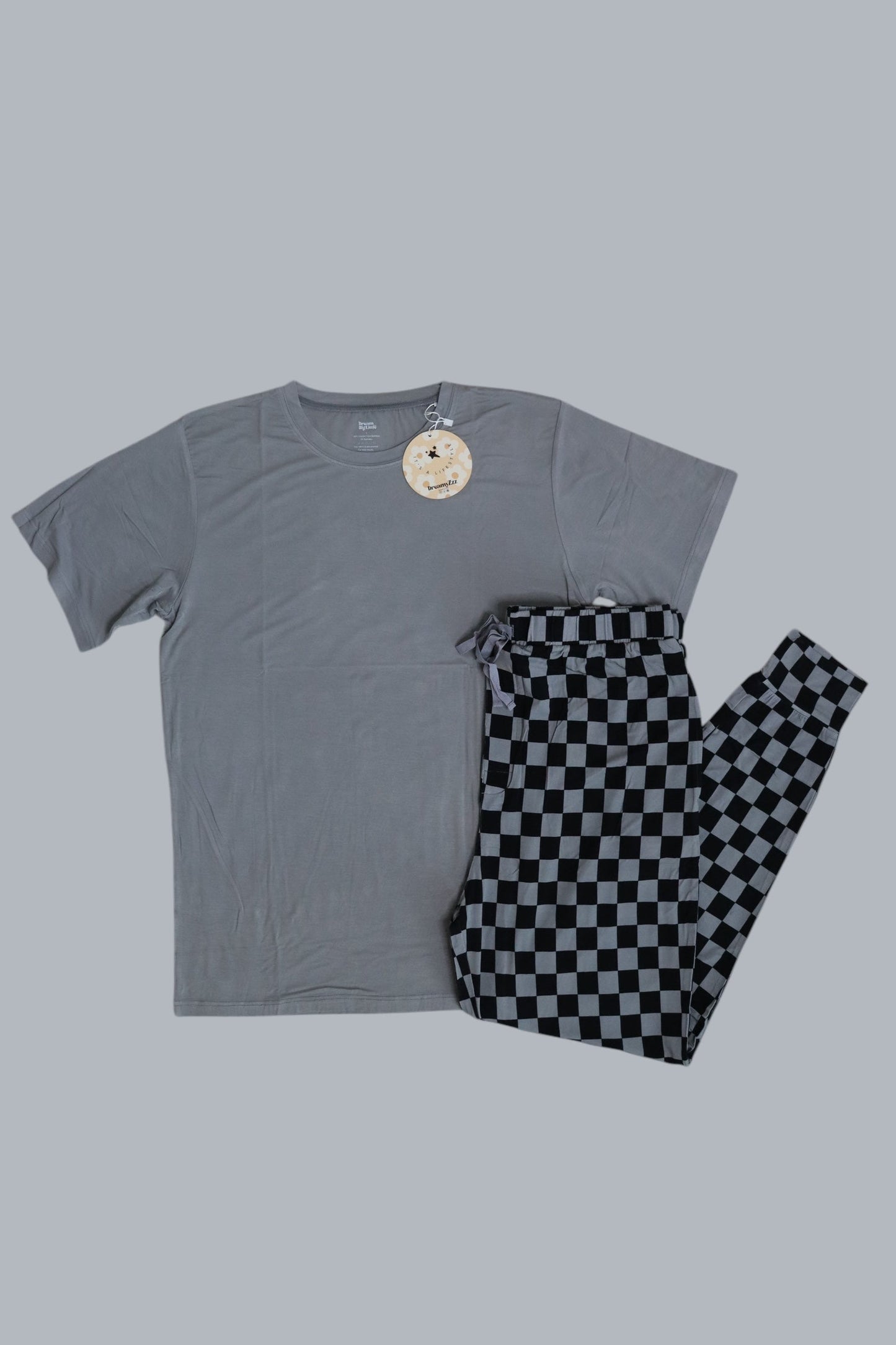 CHARCOAL CHECKERS MEN'S DREAM JOGGER SET